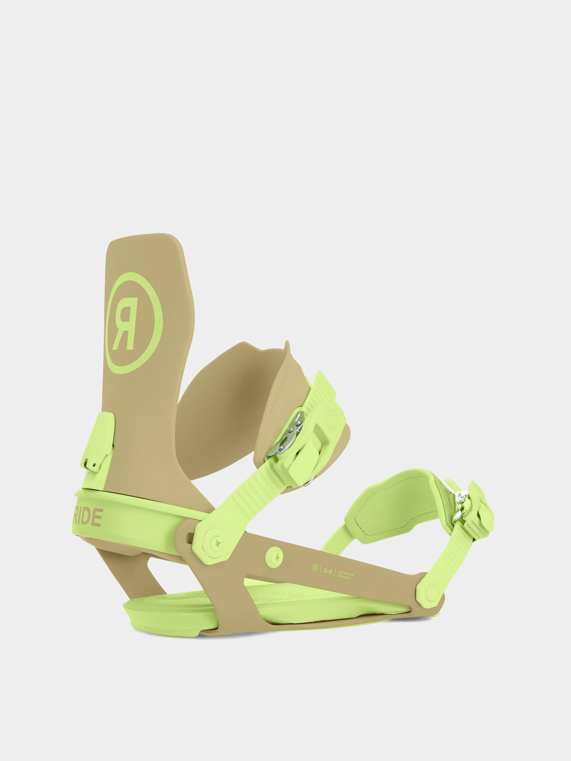 Męskie Wiązania snowboardowe Ride A-6 (olive/lime)