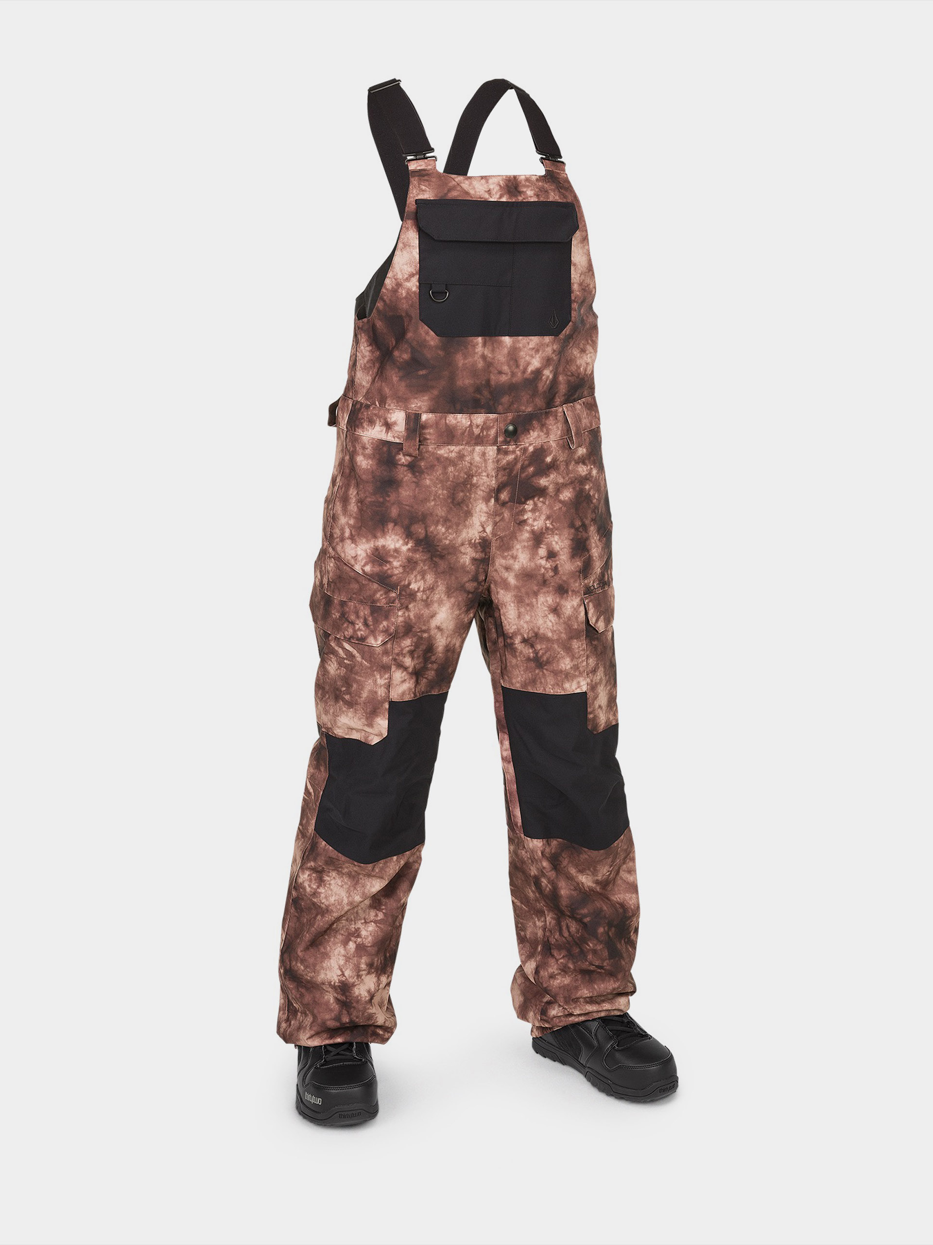 Damskie Spodnie snowboardowe Volcom Creston 3Dstretch Bib Overall (pink salt wash)