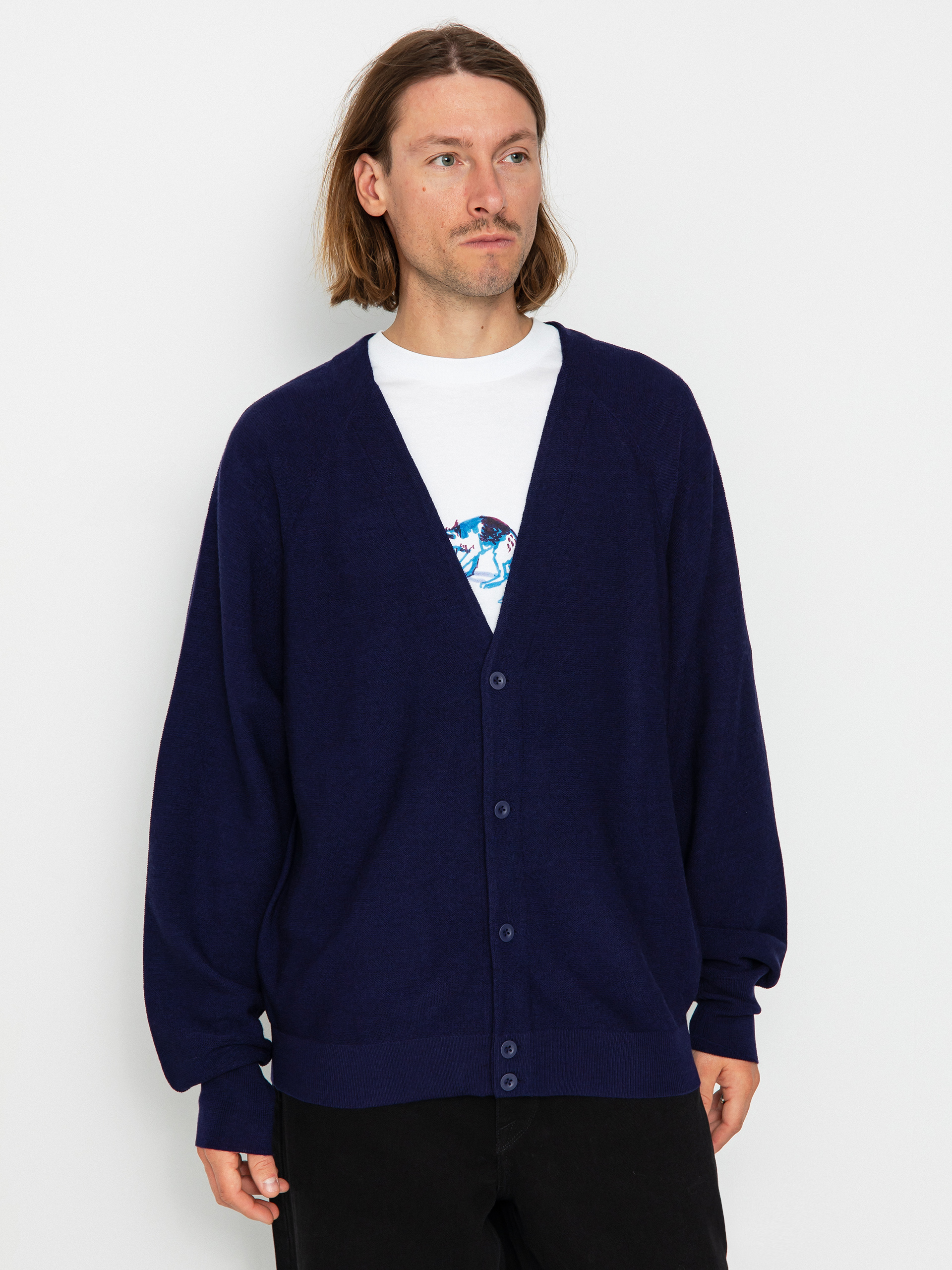 Sweter Nike SB Cardigan (purple ink/white)
