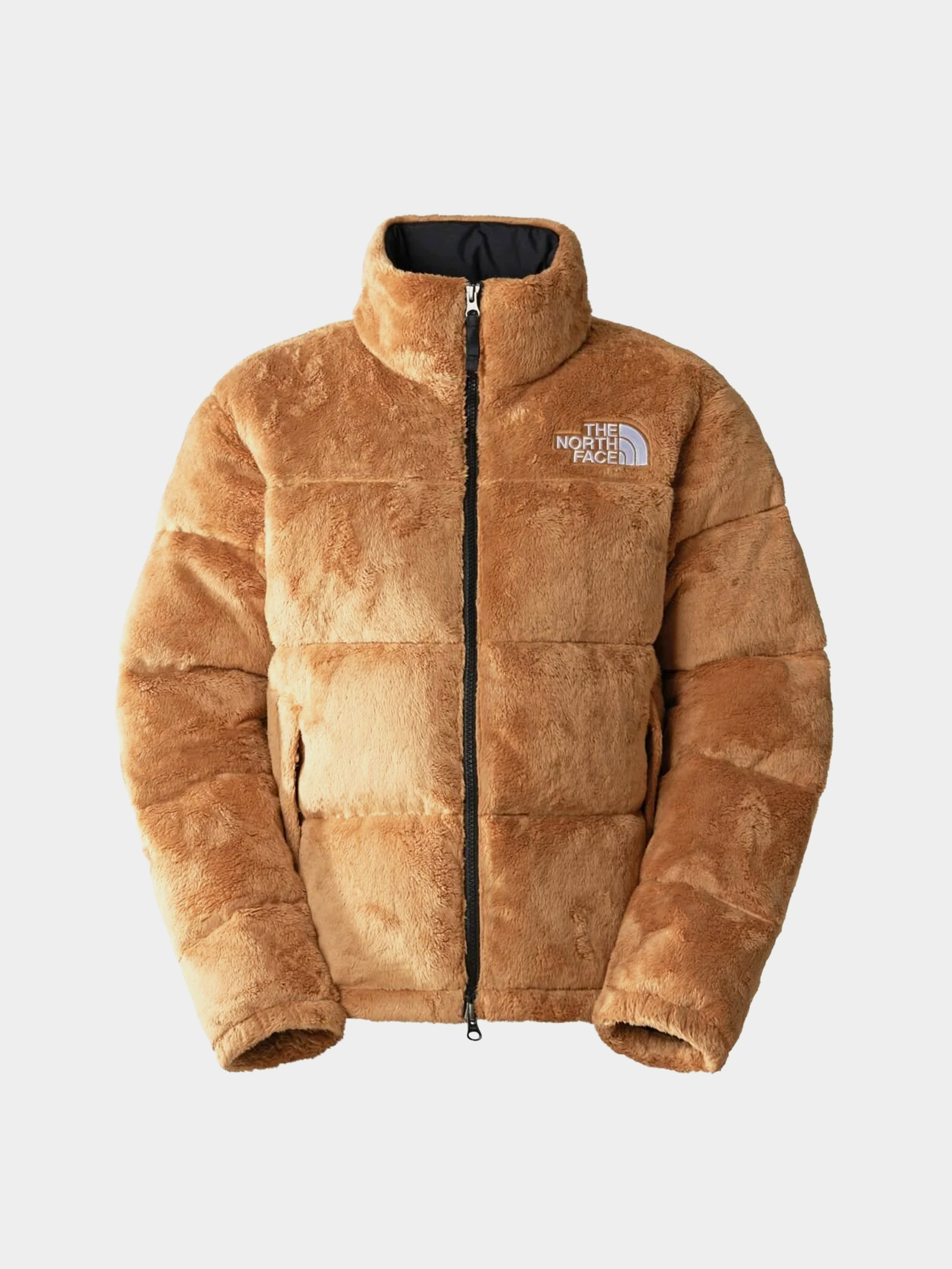新品 ノースフェイス W VERSA VELOUR NUPTSE JACKET Kurtka The North Face Versa Velour Nuptse Wmn - brązowy