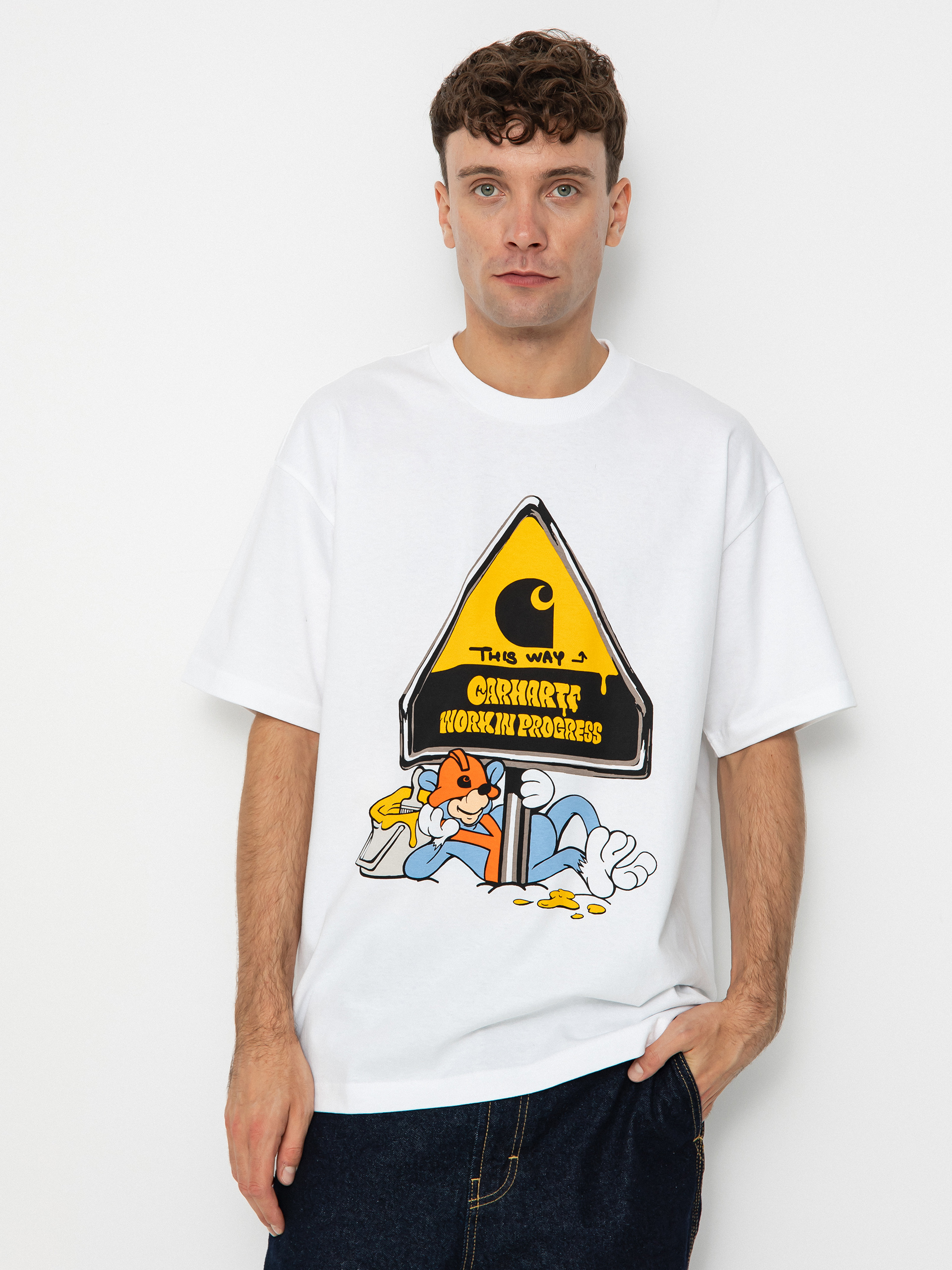 T-shirt Carhartt WIP Deadkebab Workin On It (white)