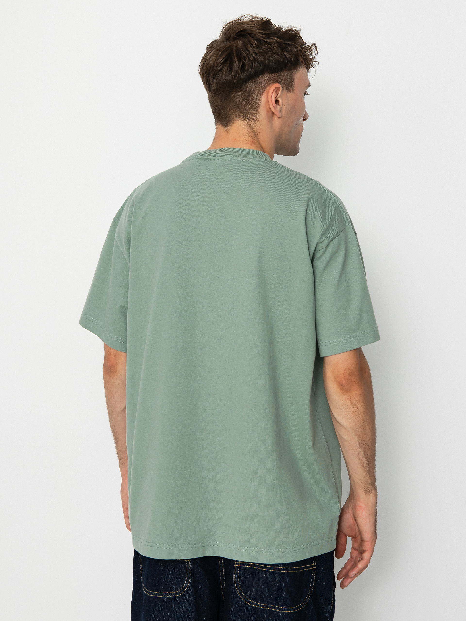 T-shirt Carhartt WIP Arrow Script (glassy teal)
