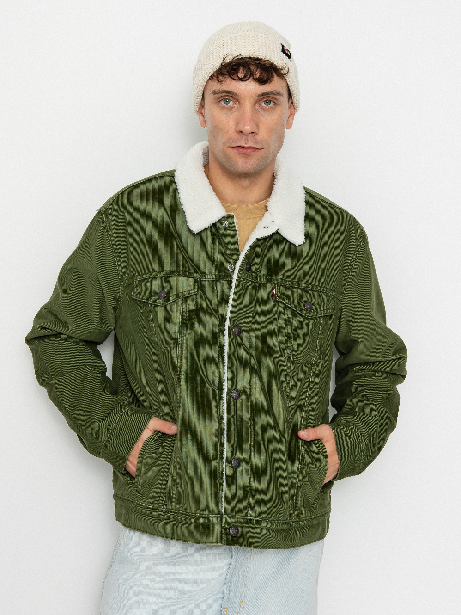 Kurtka Levi's® Type 3 Sherpa Trucker (sea moss cord)