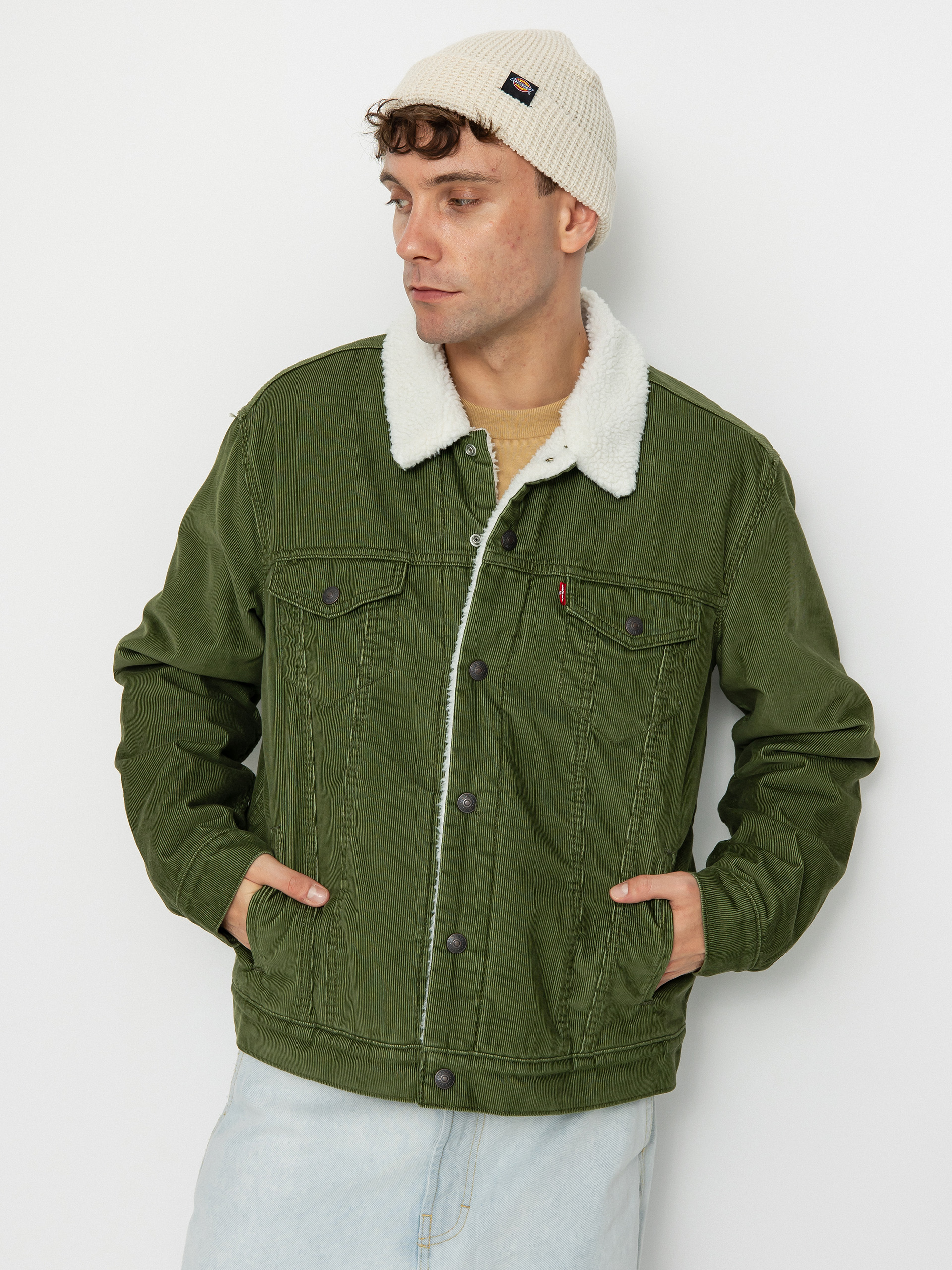 Kurtka Levi's® Type 3 Sherpa Trucker (sea moss cord)