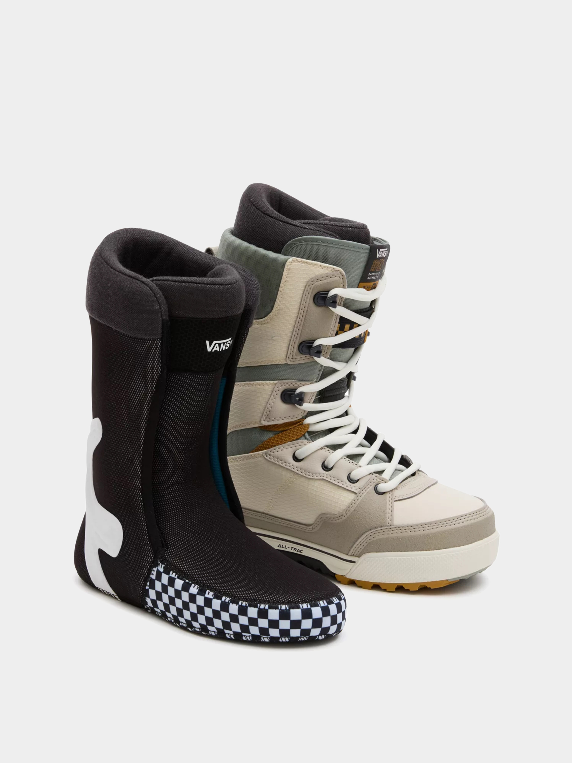 Męskie Buty snowboardowe Vans Invado Pro (darrell mathes beige/khaki)