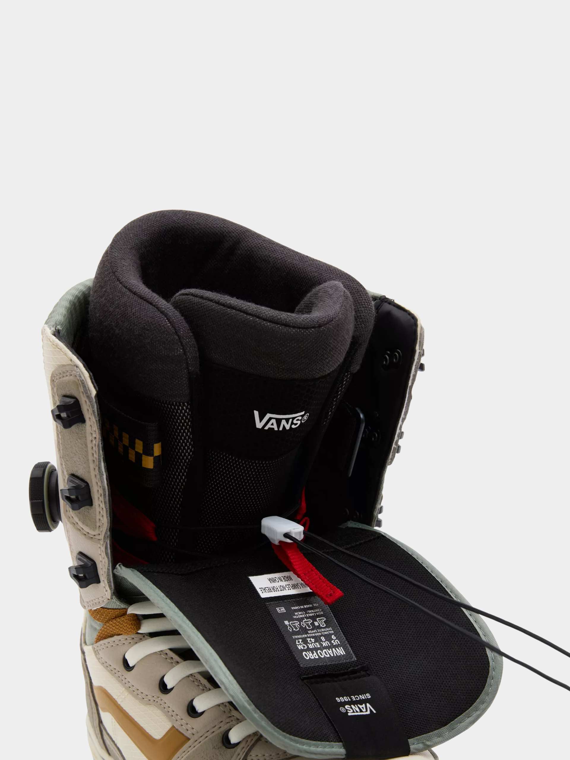 Męskie Buty snowboardowe Vans Invado Pro (darrell mathes beige/khaki)