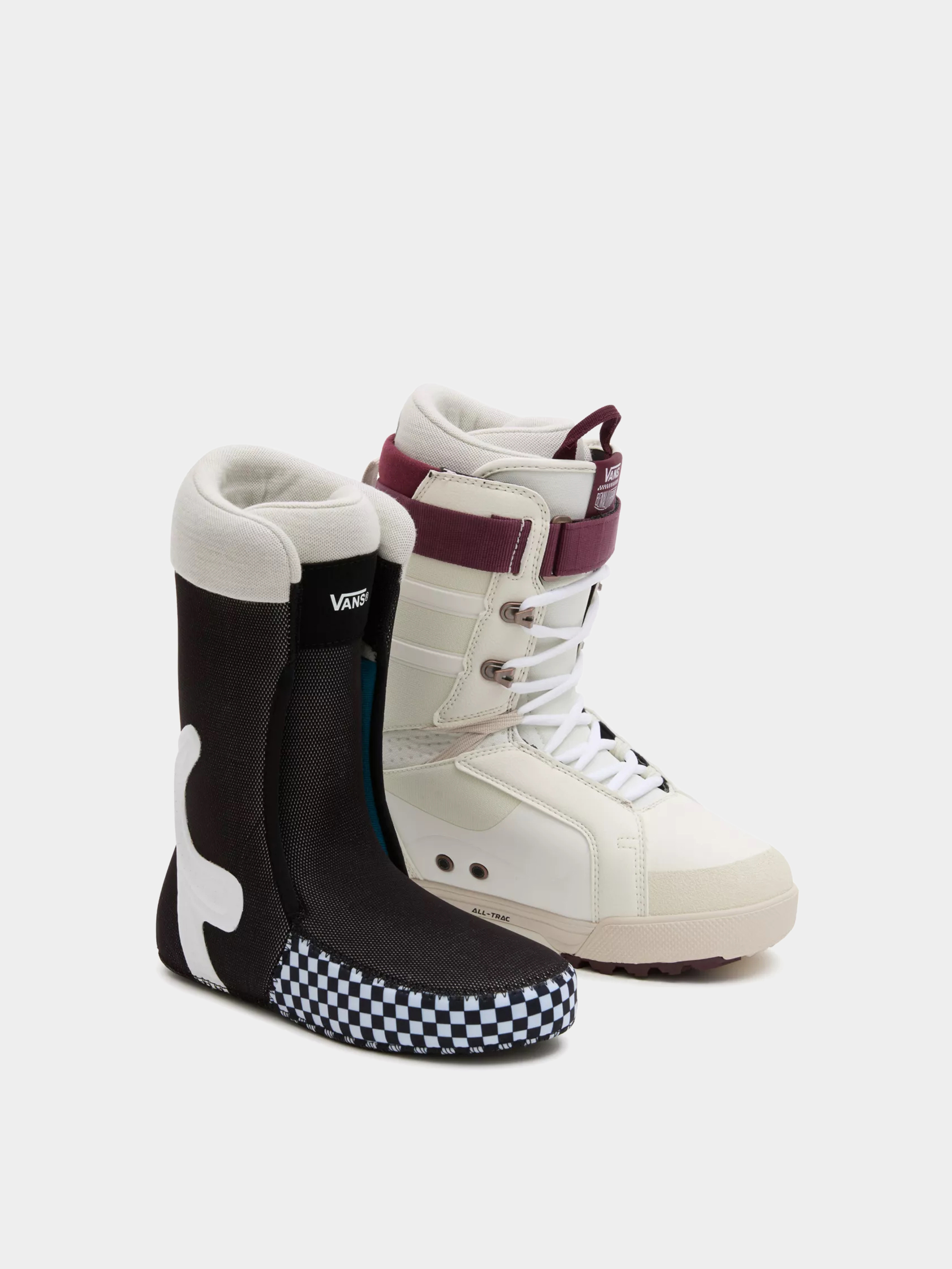 Męskie Buty snowboardowe Vans Hi Standard Pro (benny urban marshmallow/burgundy)