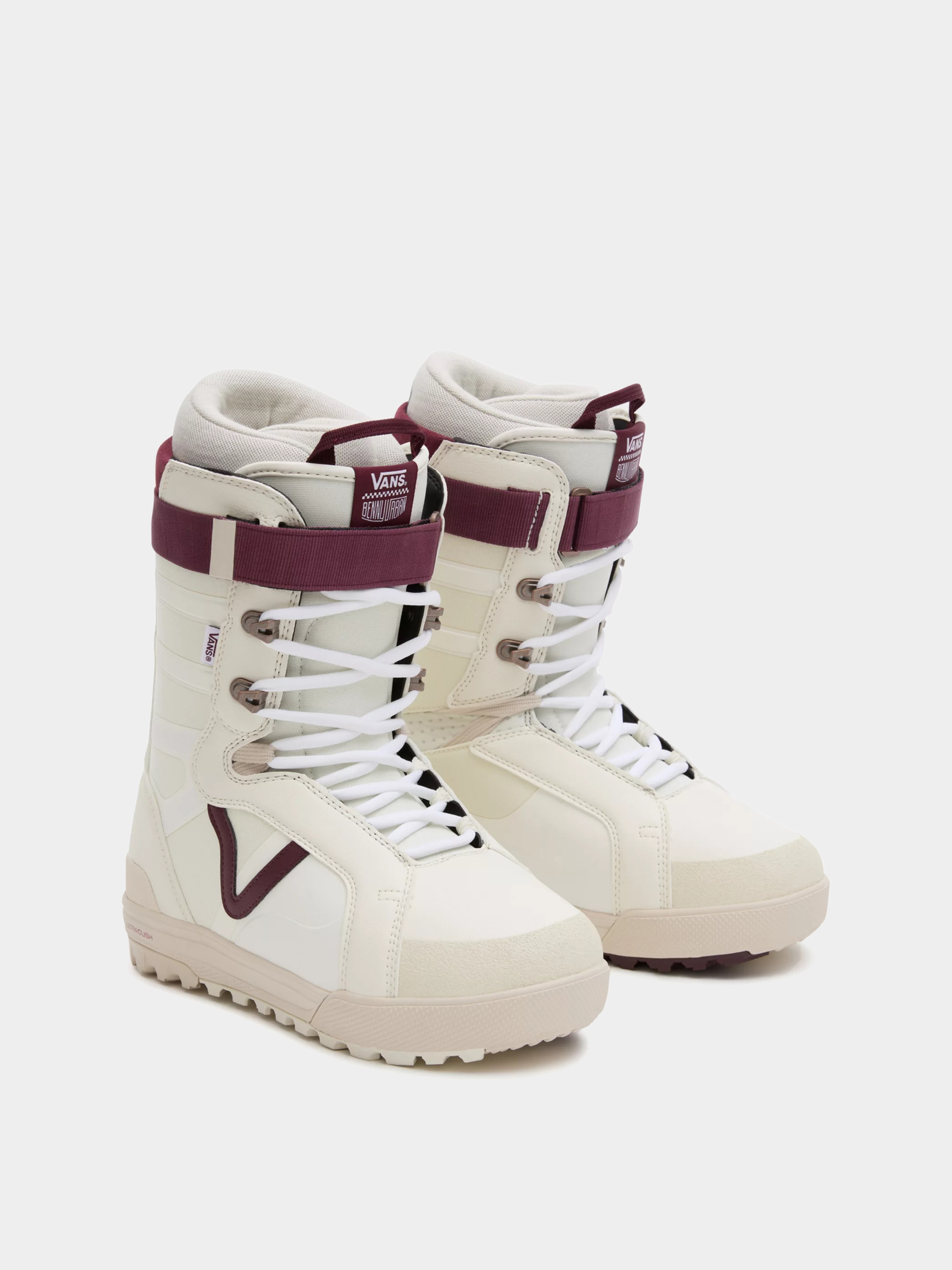 Męskie Buty snowboardowe Vans Hi Standard Pro (benny urban marshmallow/burgundy)