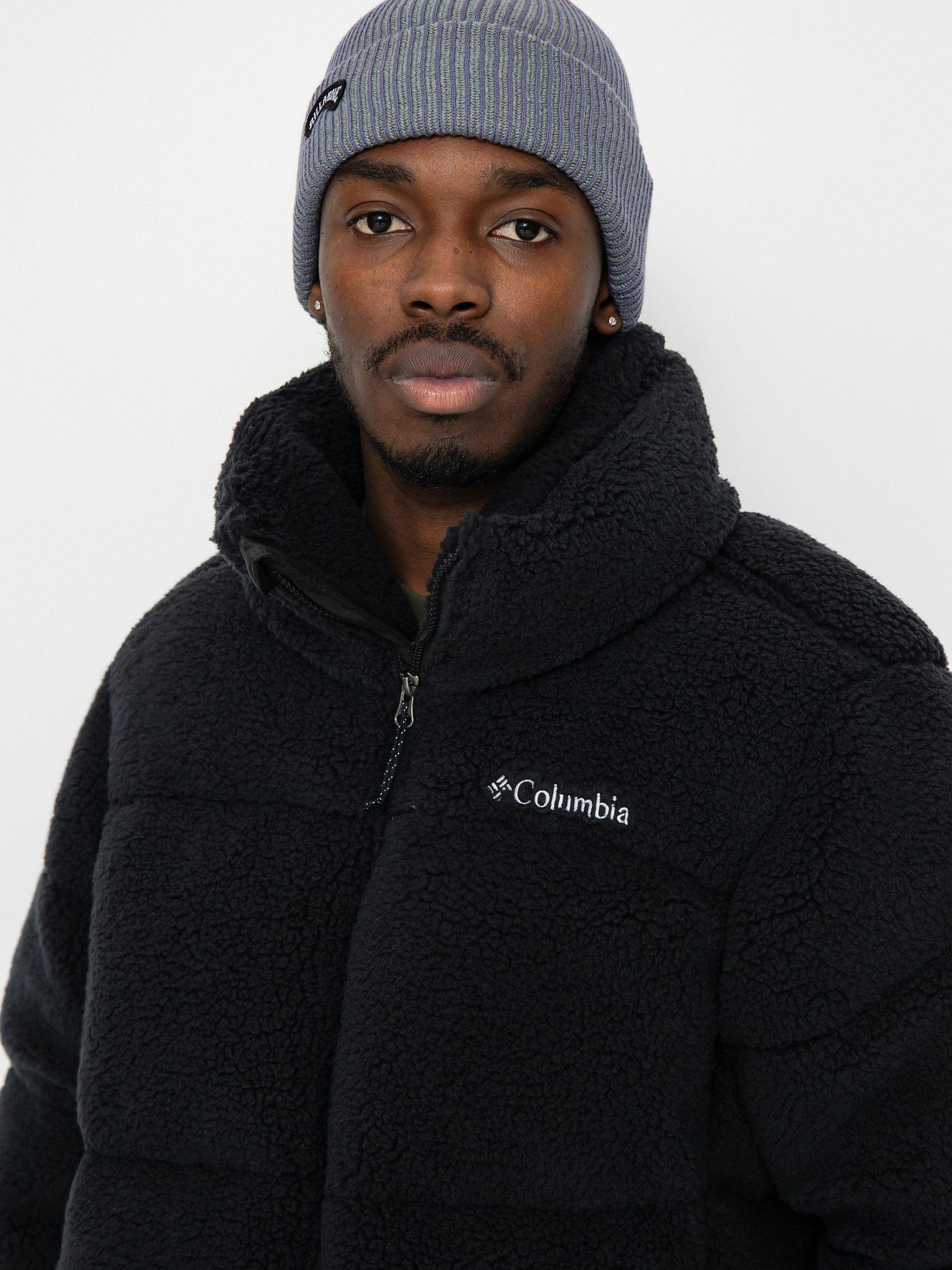 Columbia☆Puffect sherpa bomber フリースジャケット Kurtka Columbia Puffect Sherpa - czarny (black)