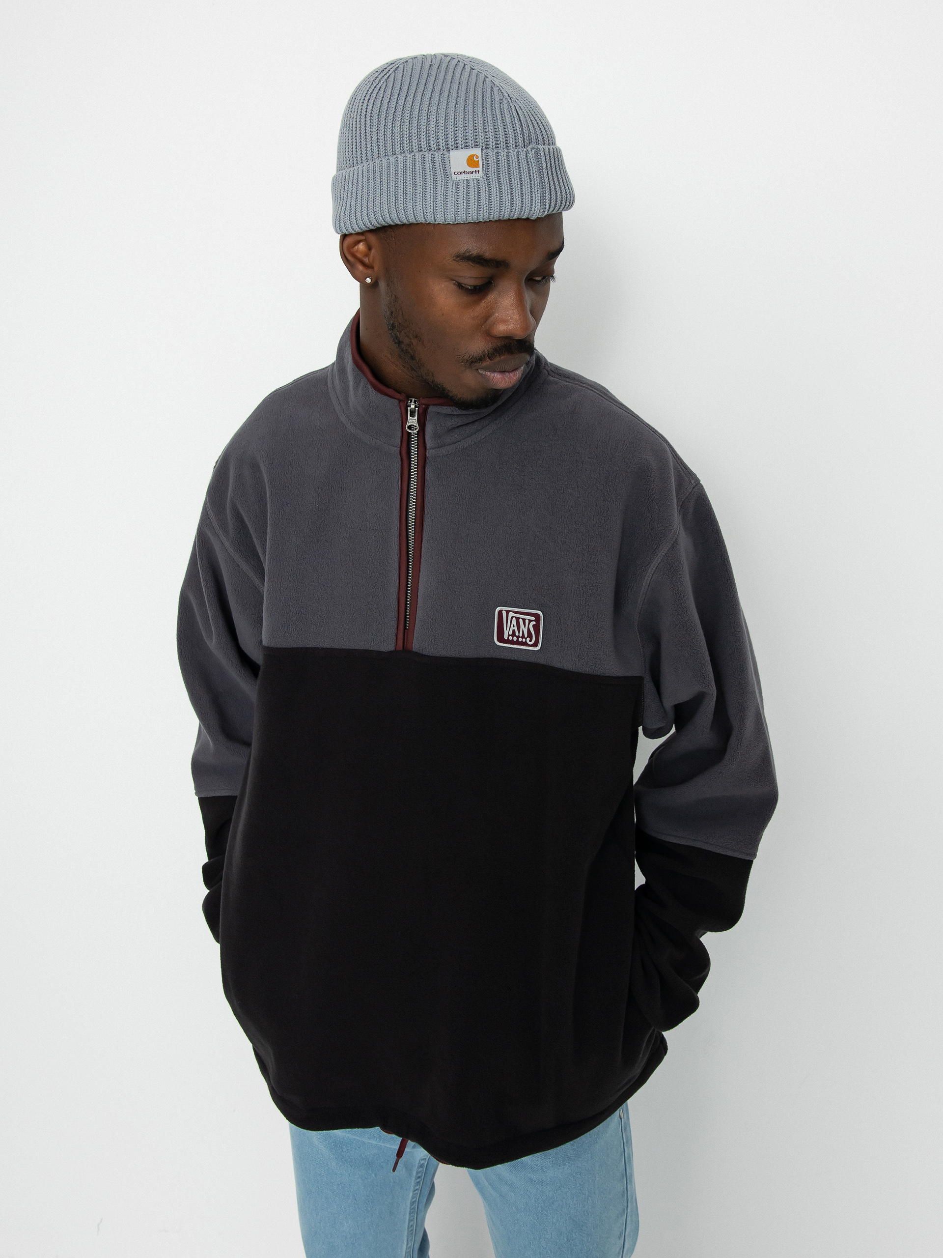 Bluza z kapturem Vans Rowan Zorilla Half ZHD (rowan zorilla black)