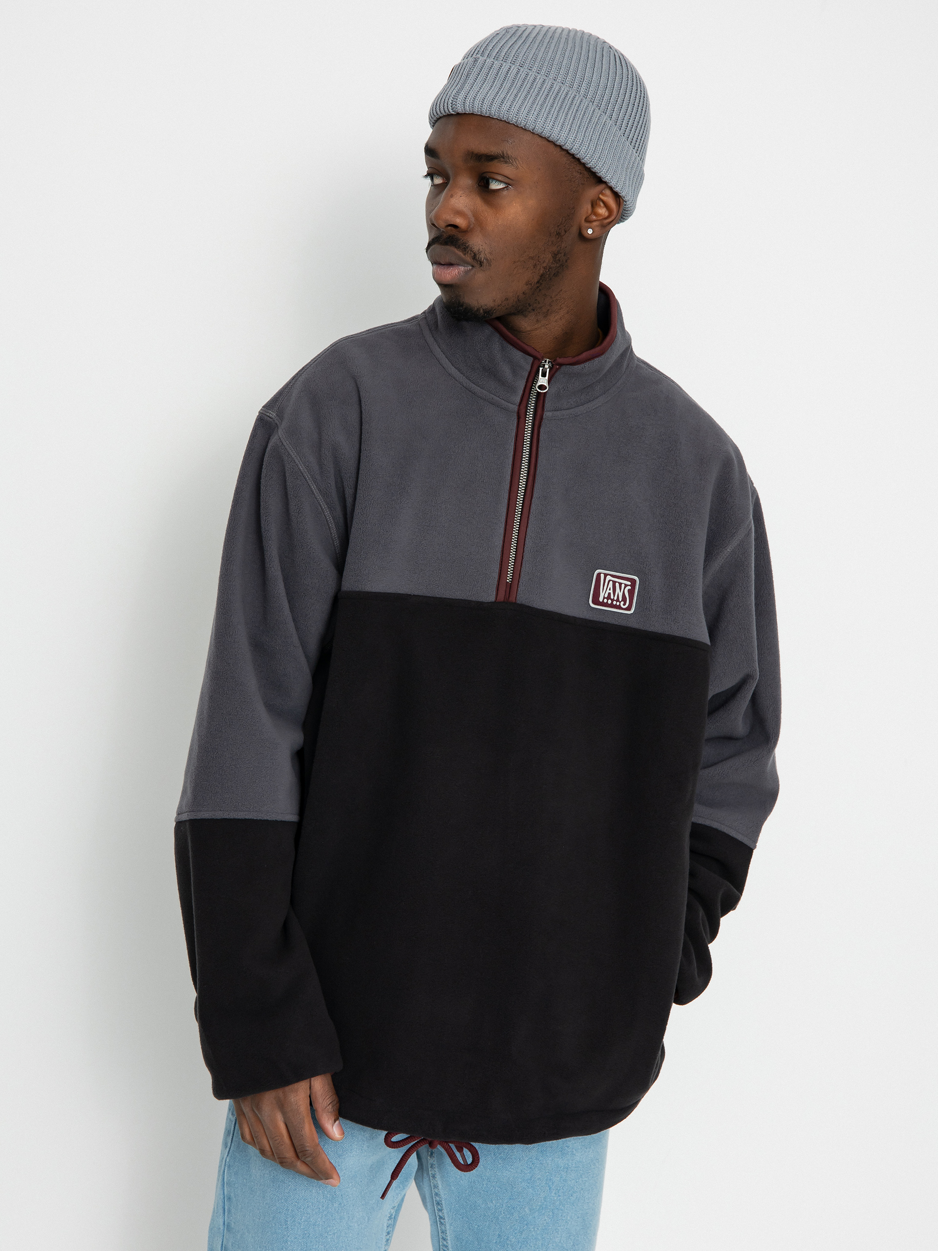 Bluza z kapturem Vans Rowan Zorilla Half ZHD (rowan zorilla black)