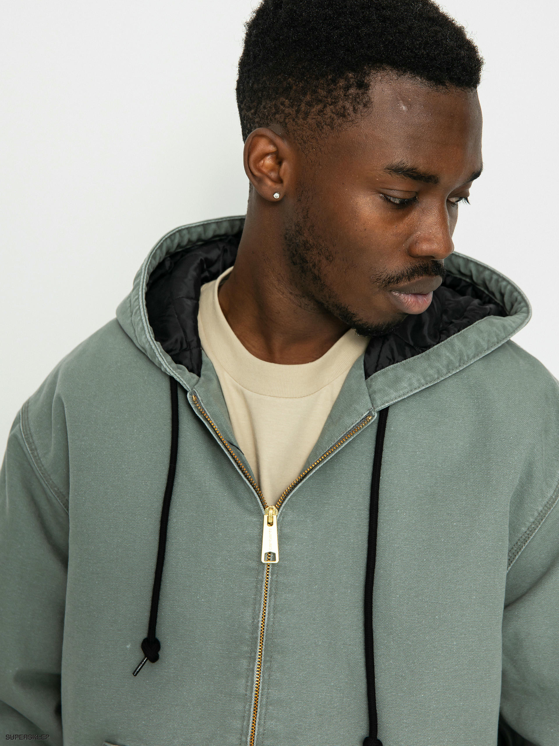 Carhartt WIP OG Active Jacket - Smoke Green (Aged Canvas) – Route One