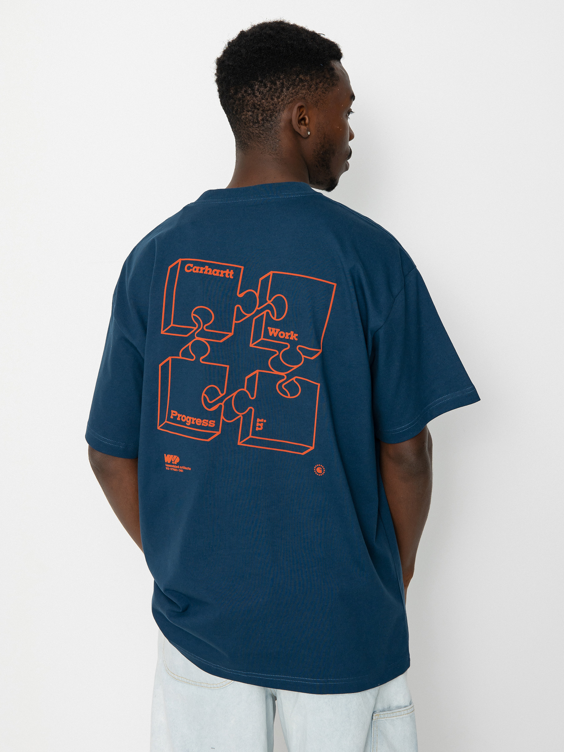 T-shirt Carhartt WIP Assemble (squid/brick)