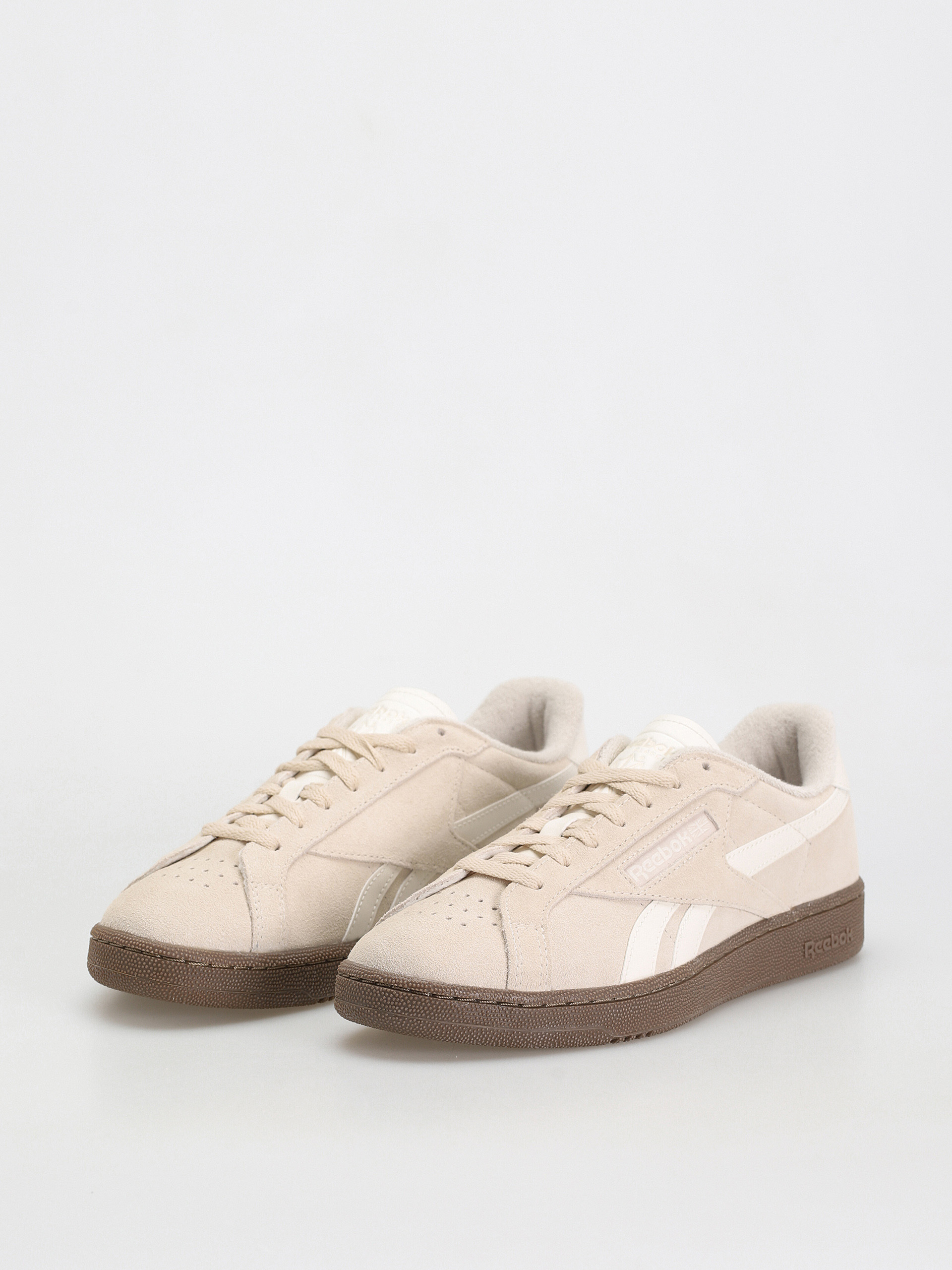 Buty Reebok Club C Grounds UK - beżowy (stucco/chalk/rbkle2)