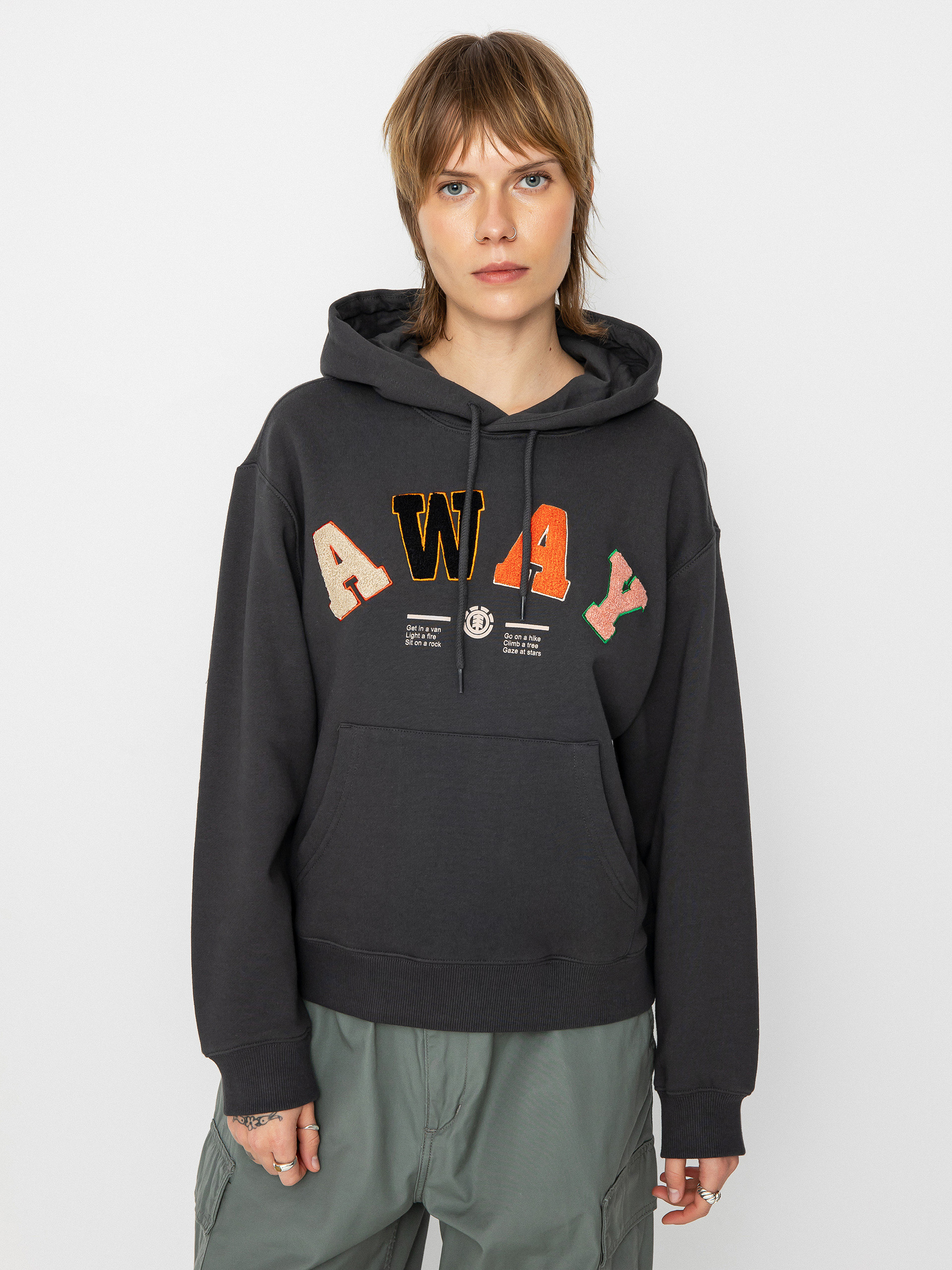 Bluza z kapturem Element Away HD Wmn (tarmac)