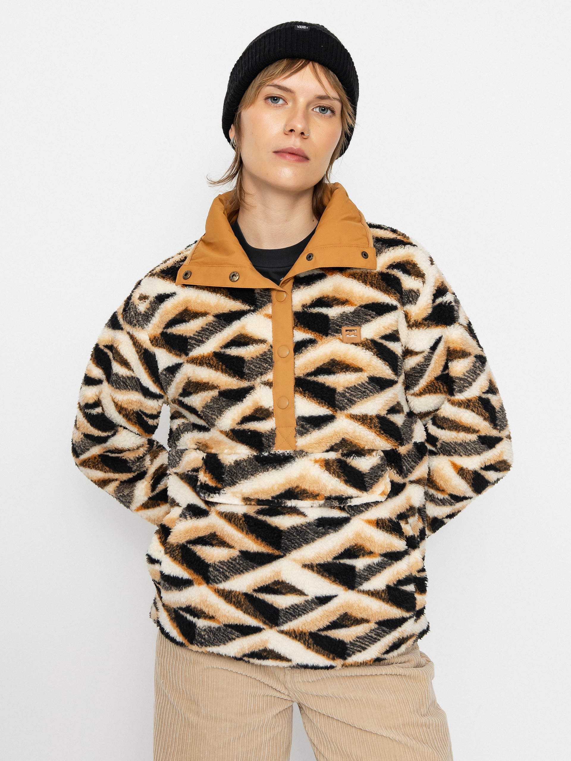 Damski Polar Billabong Switchback Pullover (caramel)