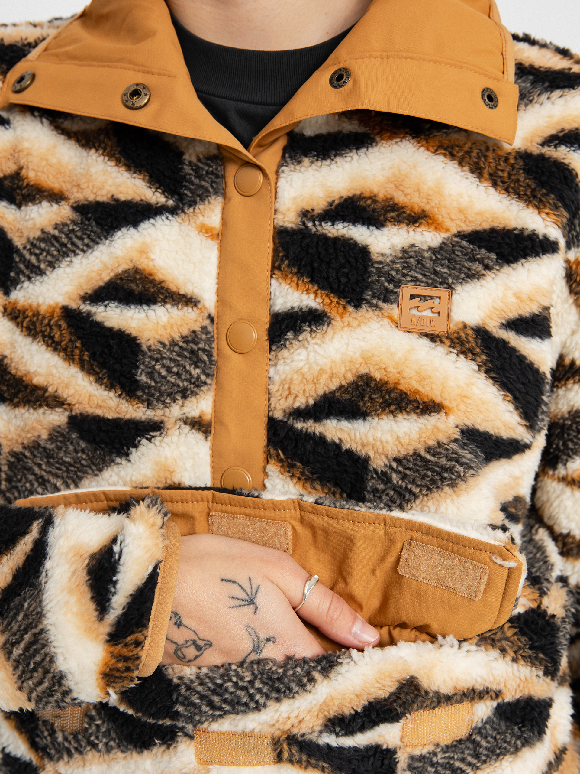 Damski Polar Billabong Switchback Pullover (caramel)