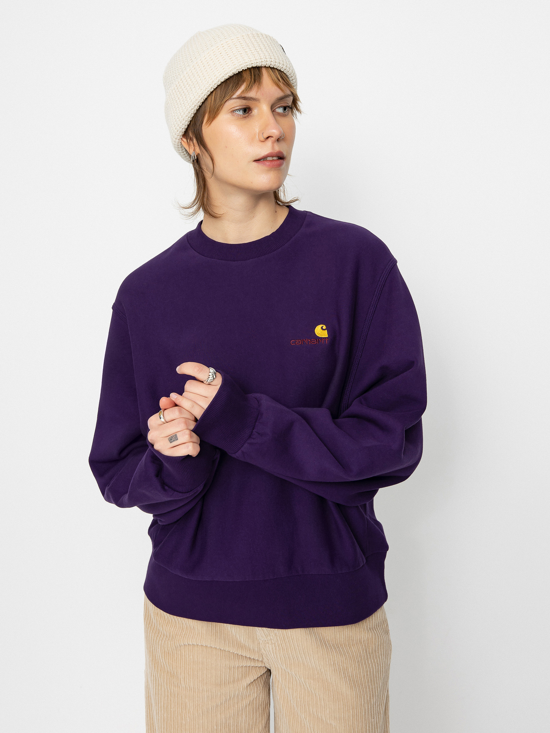 Bluza Carhartt WIP American Script Wmn (cassis)