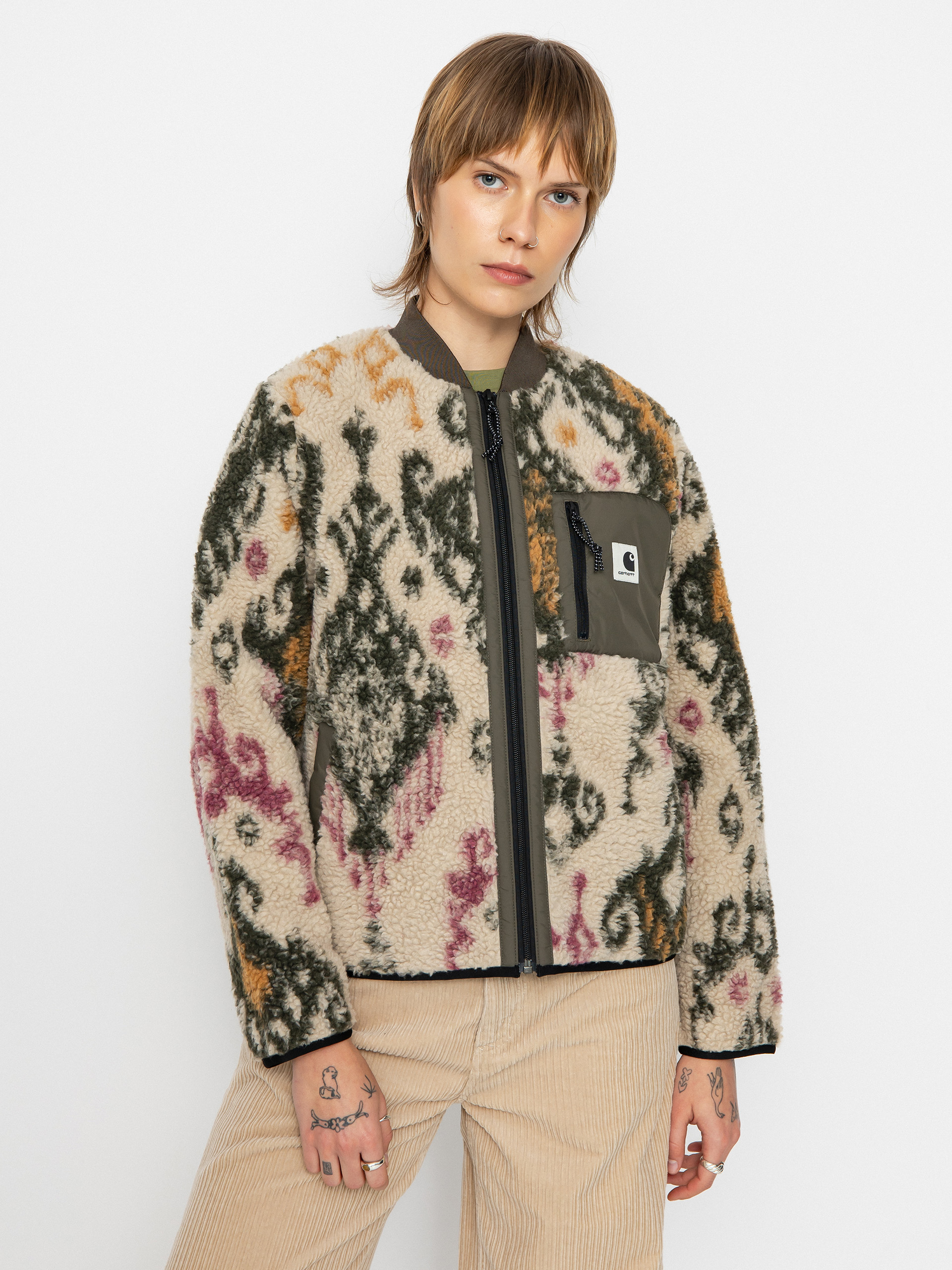 Kurtka Carhartt WIP Janet Liner Wmn (baru jacquard wall/cypress)
