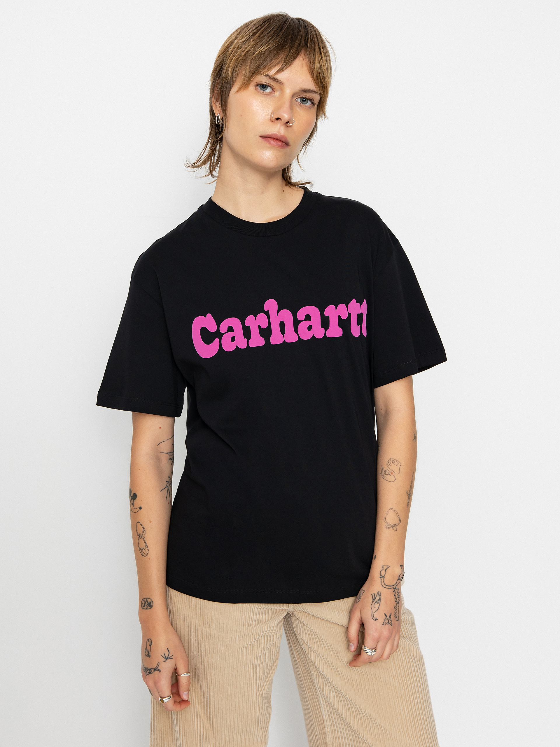 T-shirt Carhartt WIP Bubbles Wmn (black/pink)