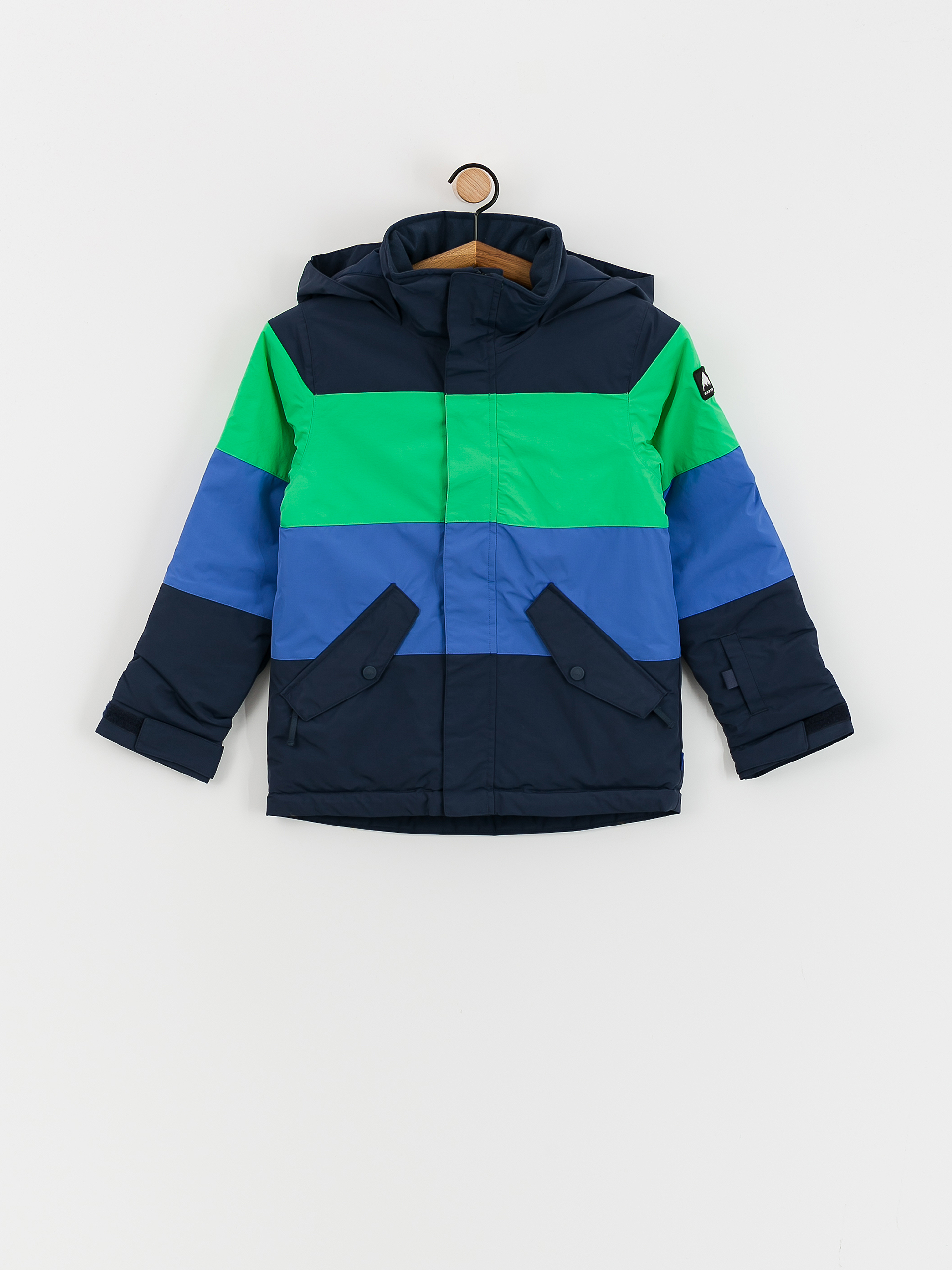 Kurtka snowboardowa Burton Symbol JR (dress blue/galaxy green/amparo blue)