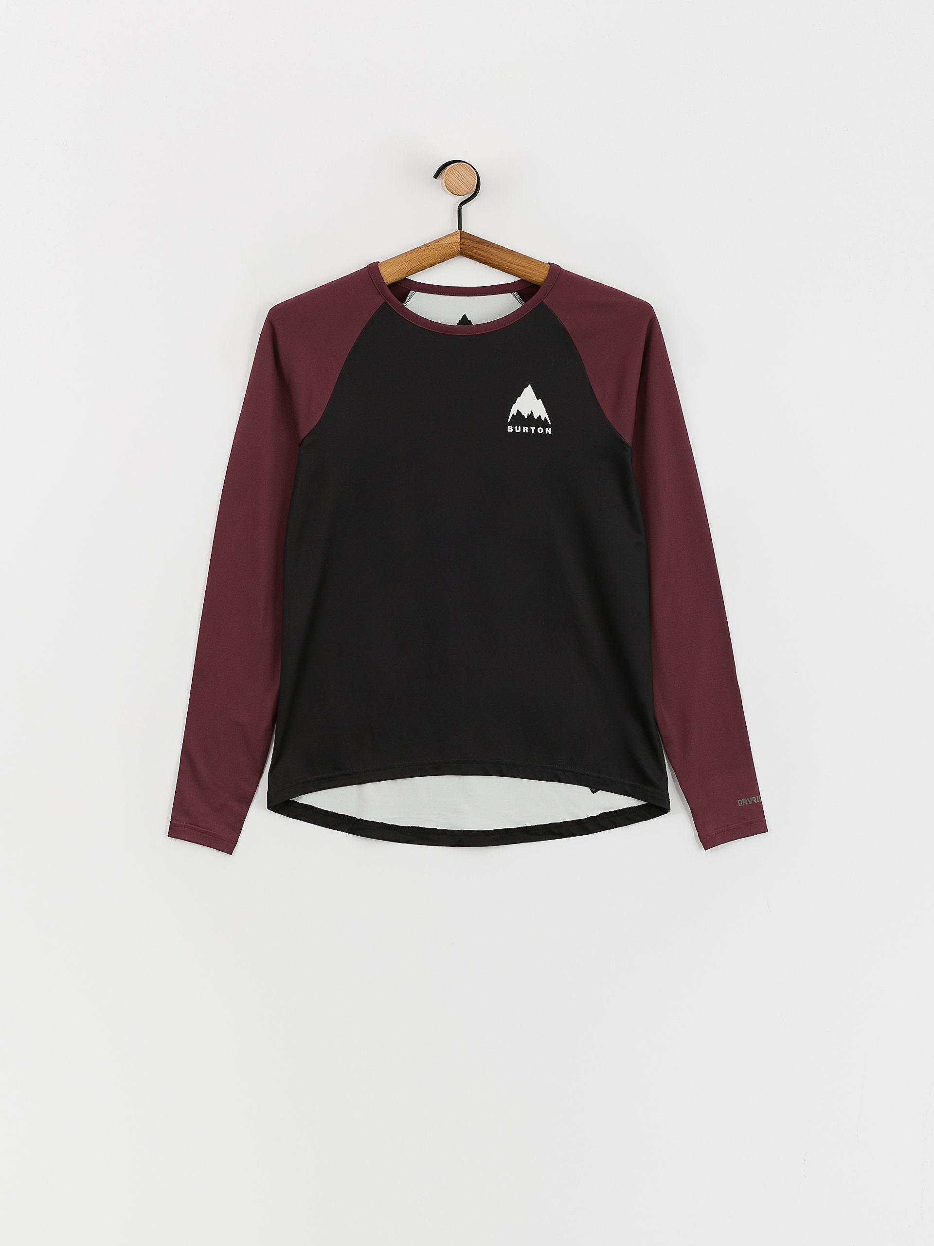 Damski Longsleeve Burton Burton Roadie Base Layer Tech (true black/almandine)