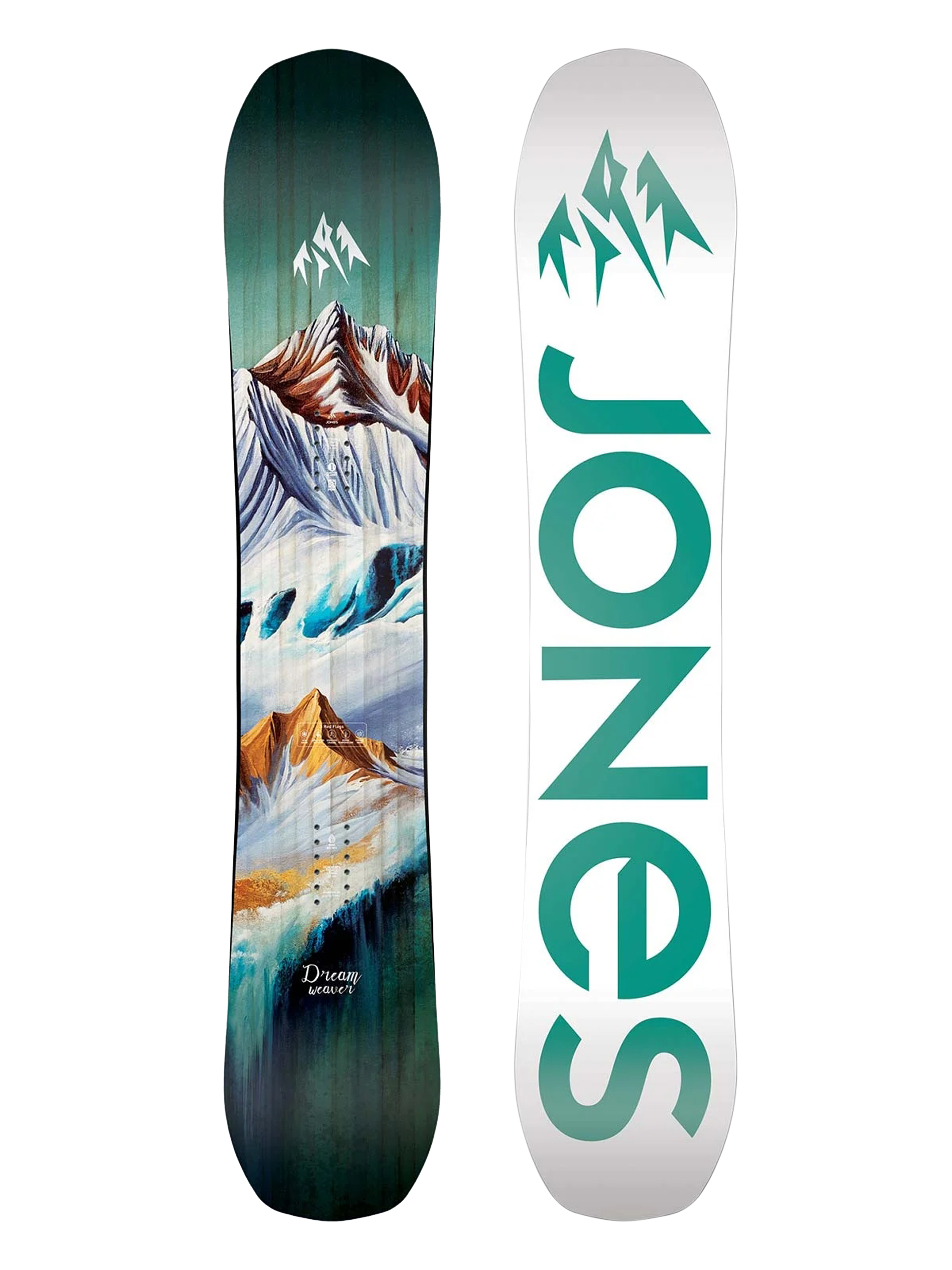 Damska Deska snowboardowa Jones Snowboards Dream Weaver (white/mint)