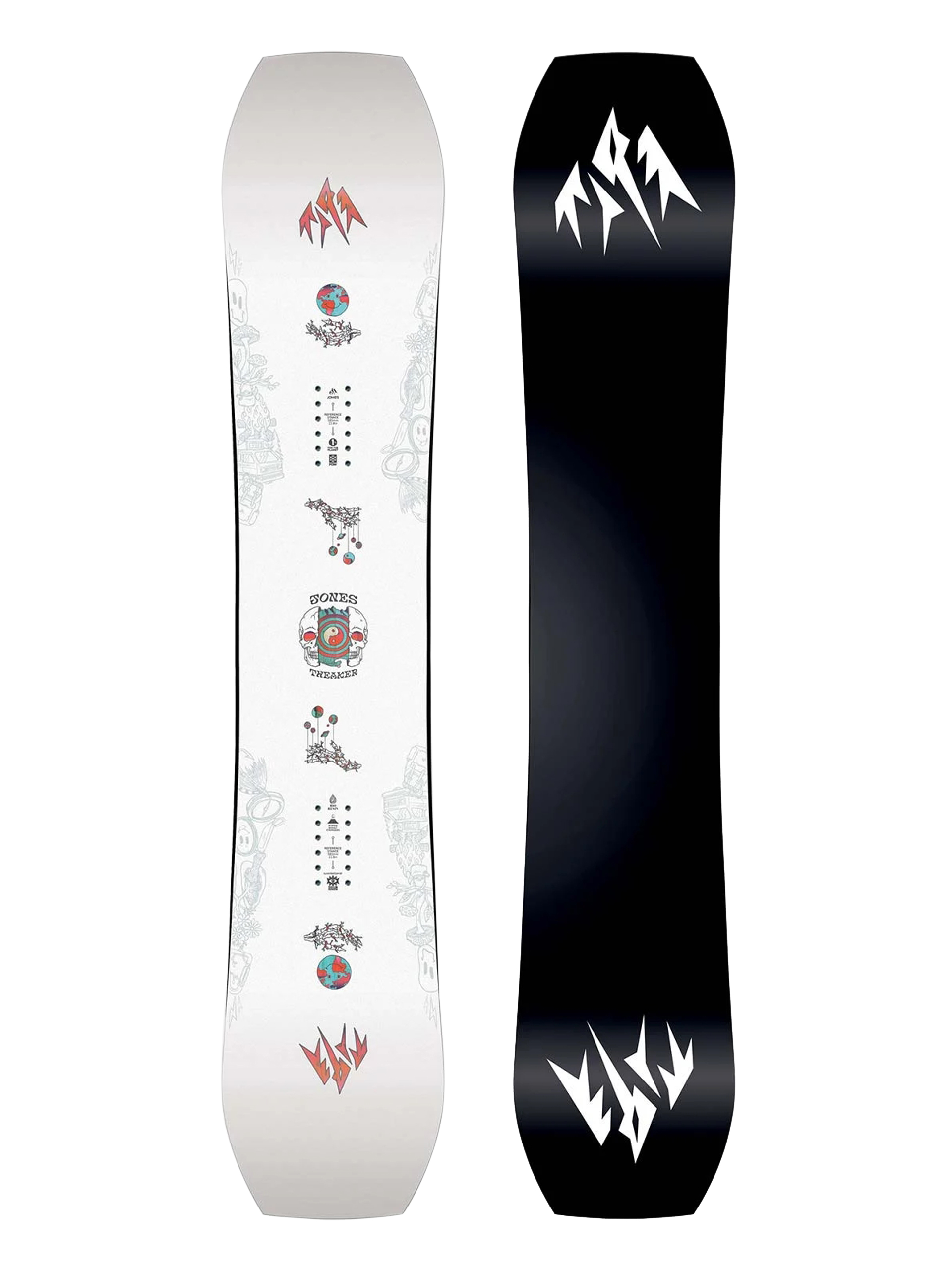 Męska Deska snowboardowa Jones Snowboards Tweaker (black/white)
