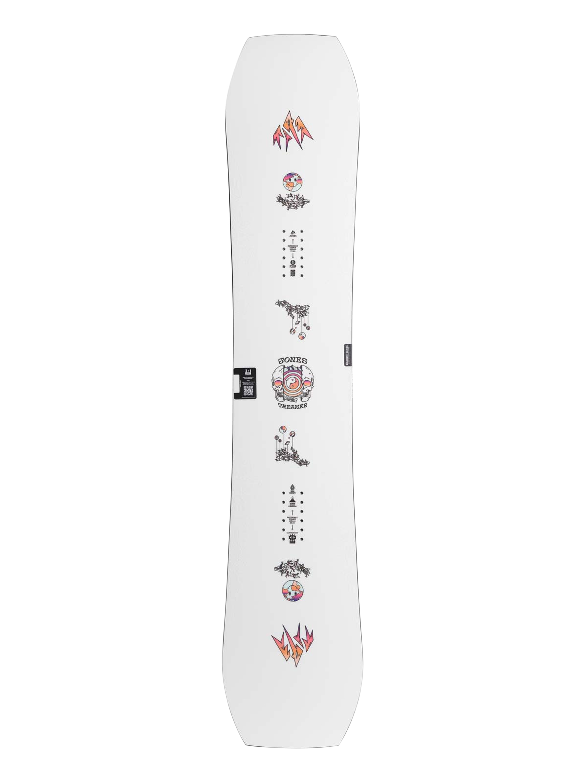 Męska Deska snowboardowa Jones Snowboards Tweaker (white/black)