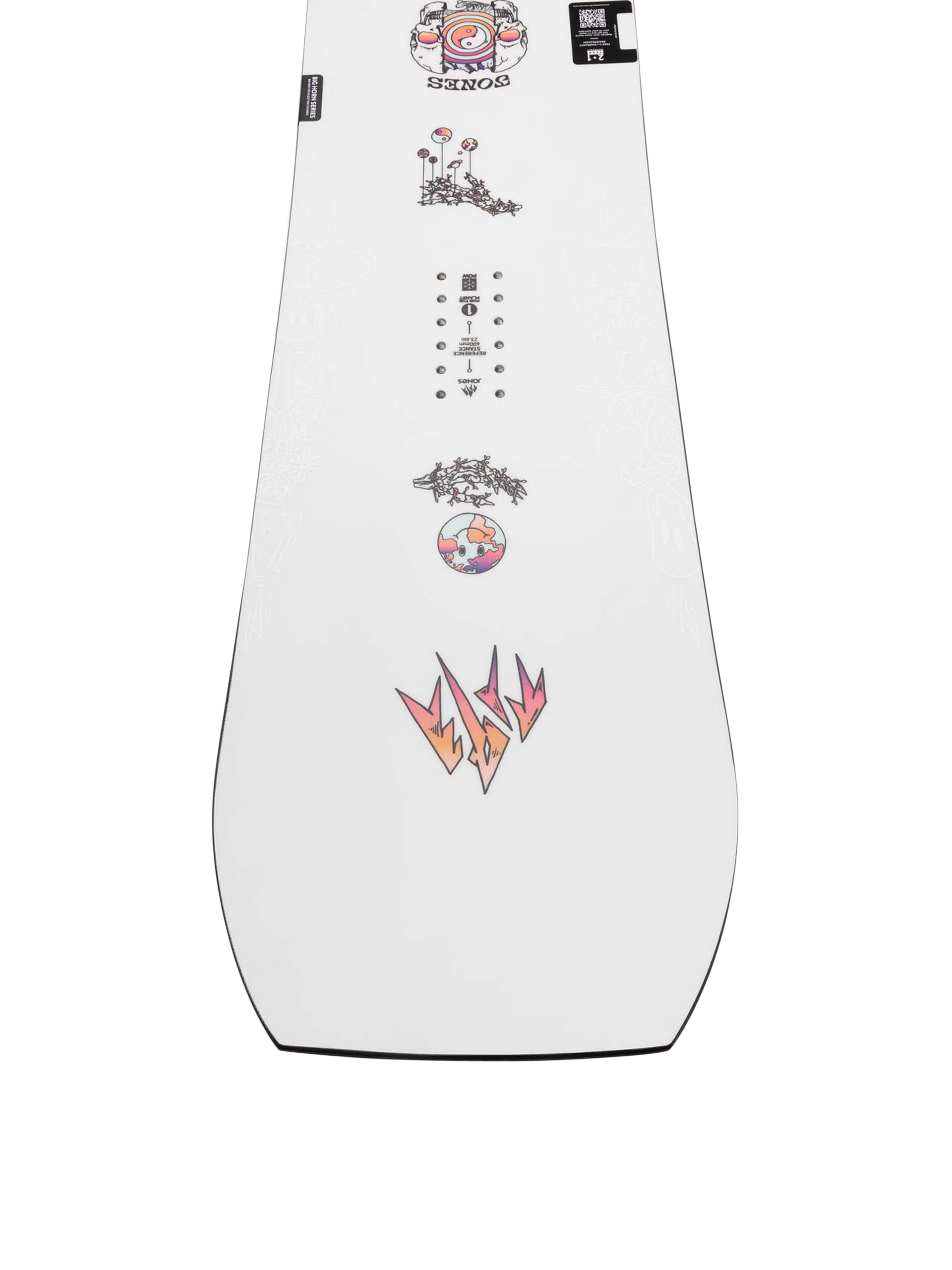 Męska Deska snowboardowa Jones Snowboards Tweaker (white/black)