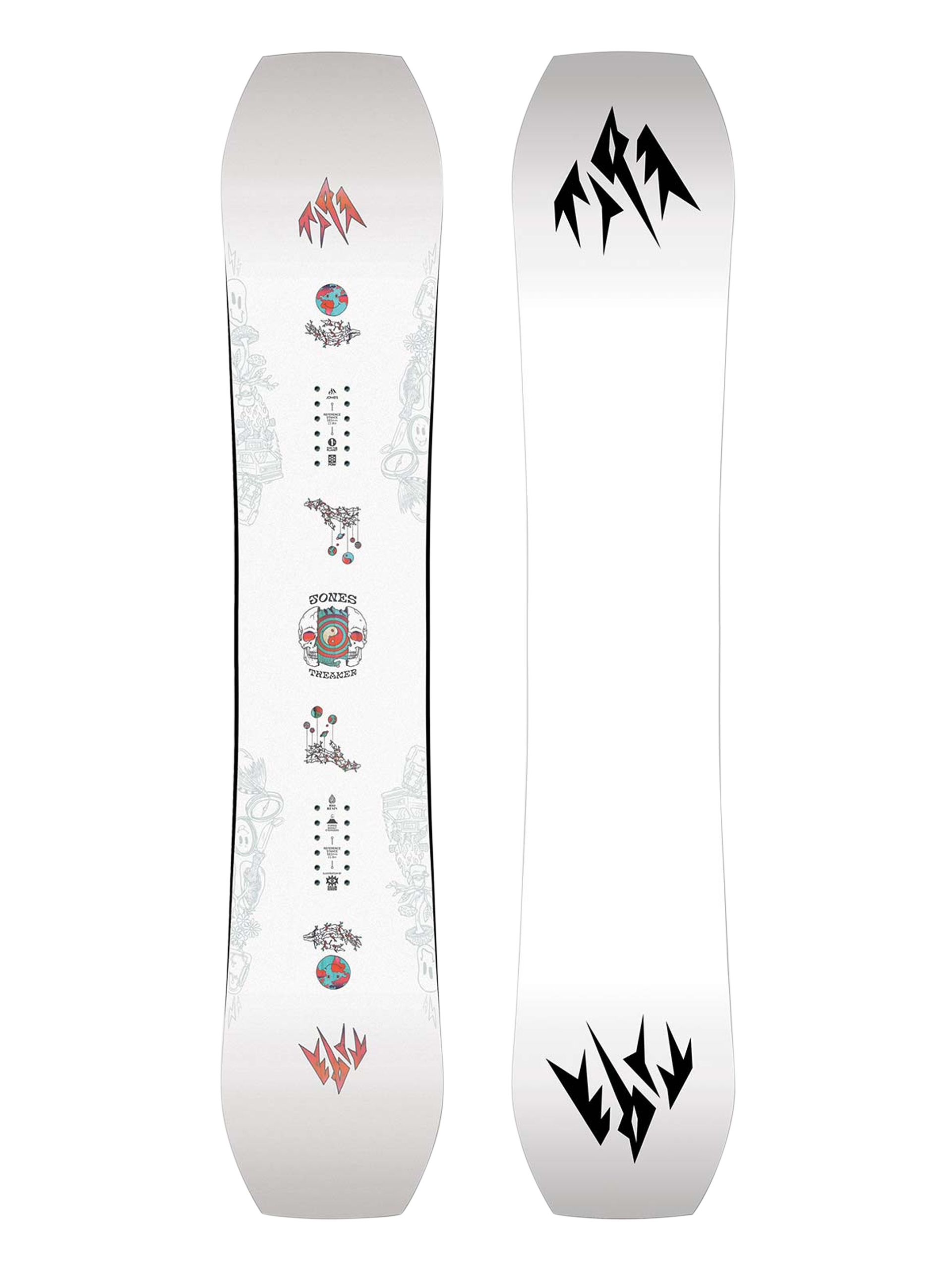 Męska Deska snowboardowa Jones Snowboards Tweaker (white/black)