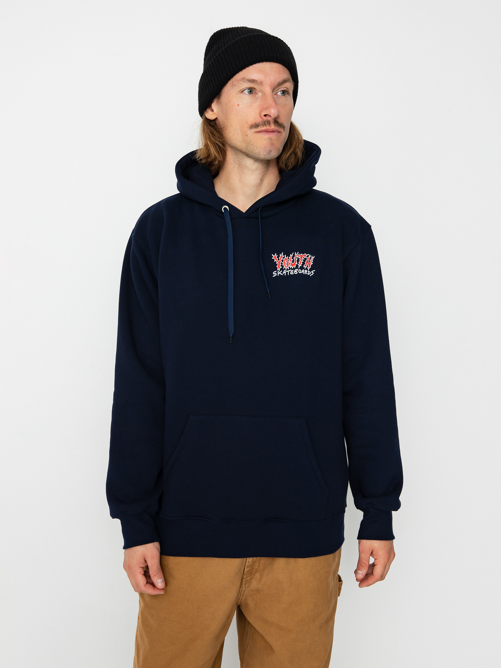 Bluza z kapturem Youth Skateboards Bummers Logo HD (navy)