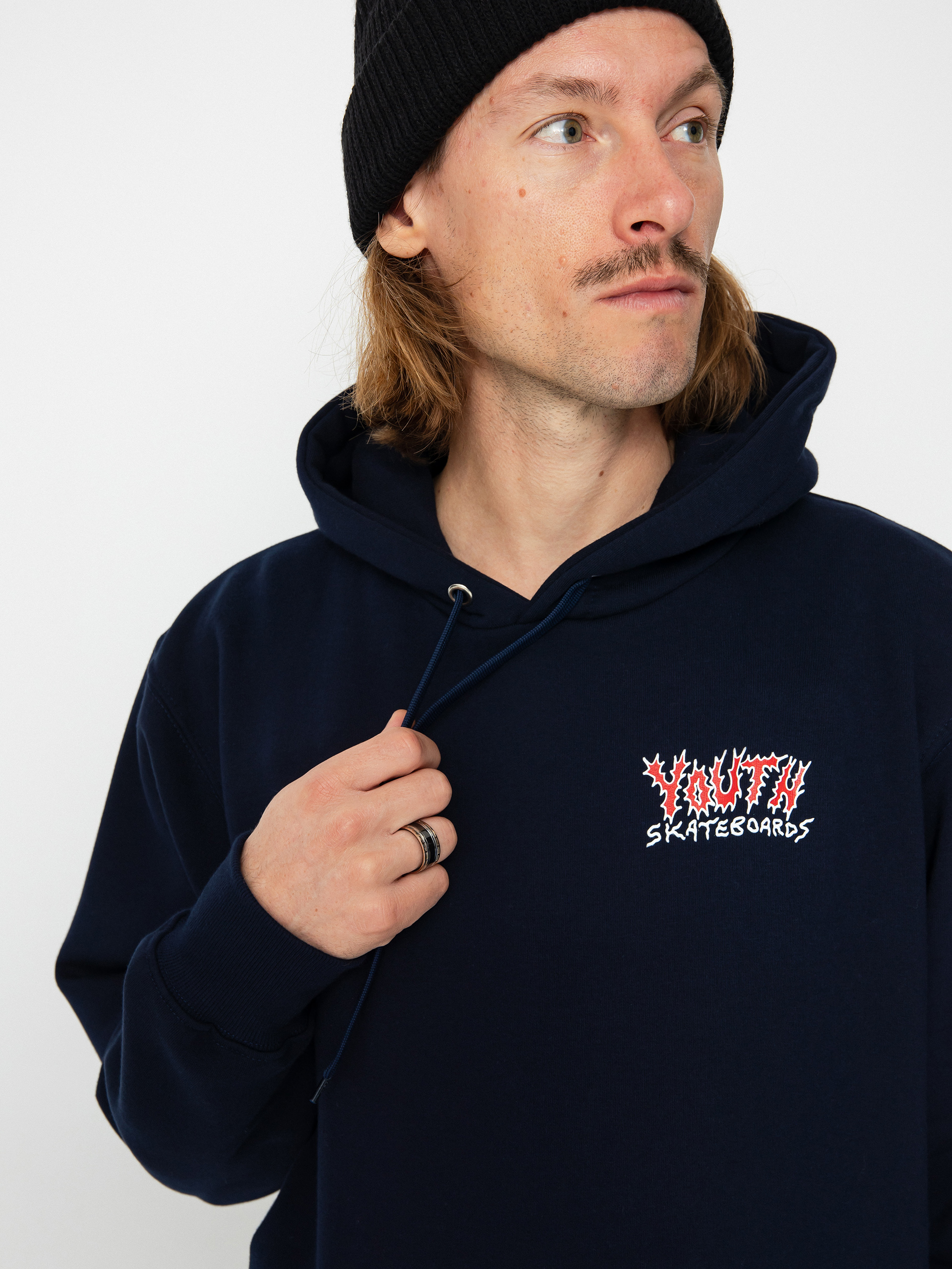 Bluza z kapturem Youth Skateboards Bummers Logo HD (navy)
