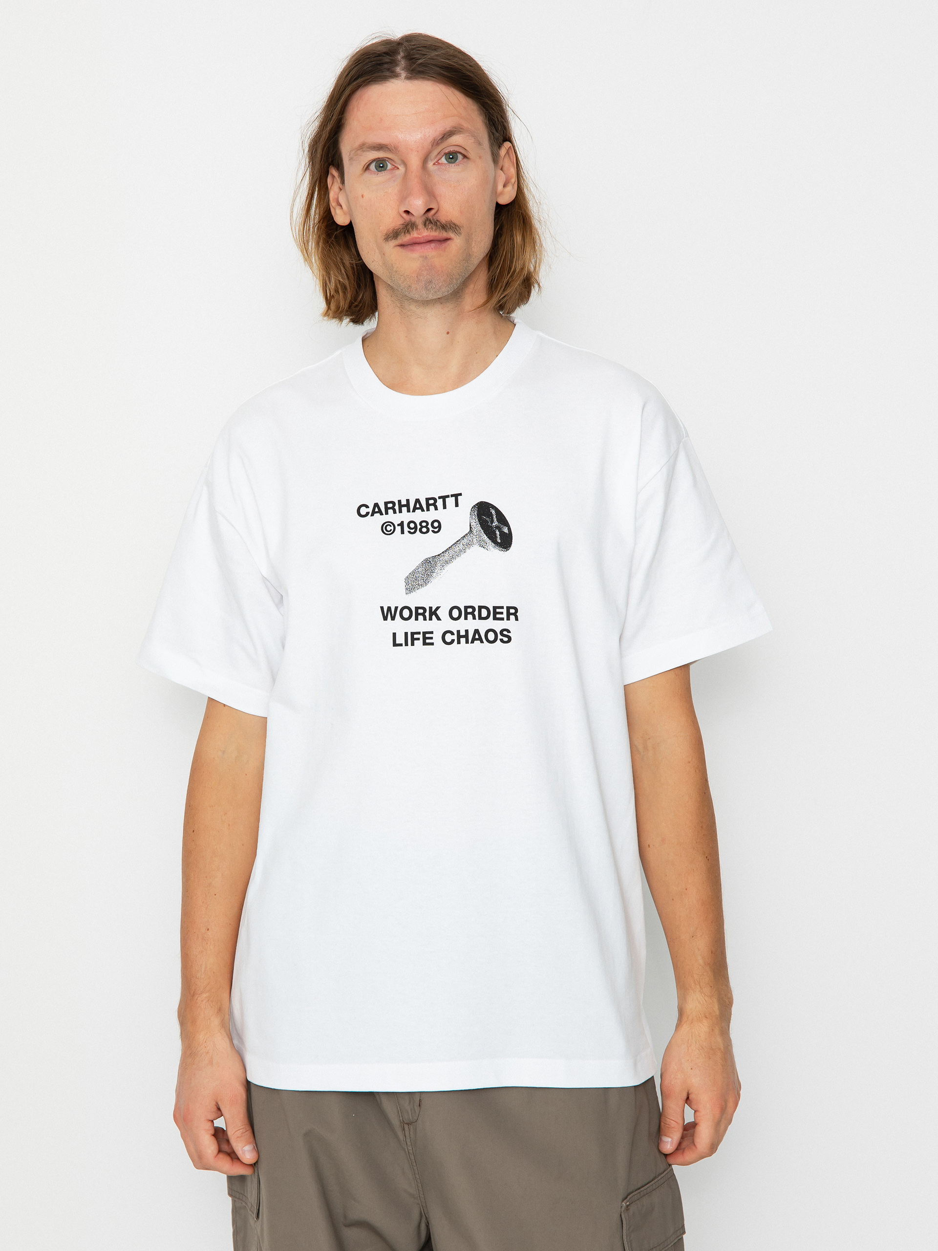 T-shirt Carhartt WIP Strange Screw (white)