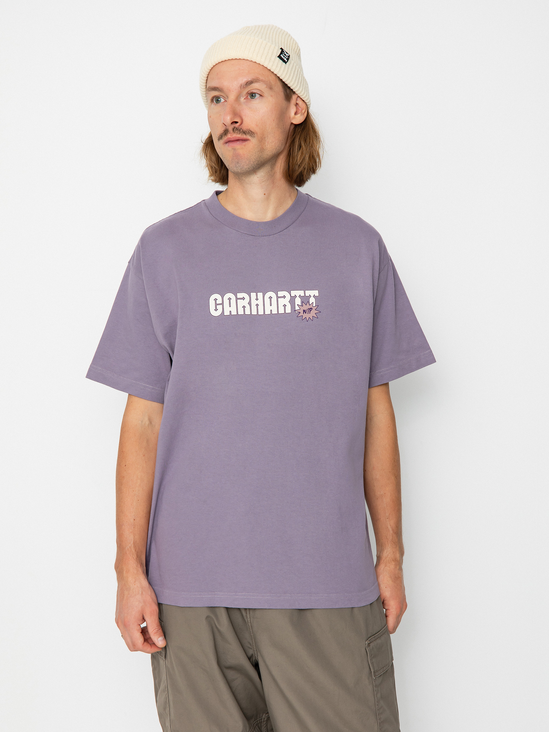 T-shirt Carhartt WIP Arrow Script (glassy purple)