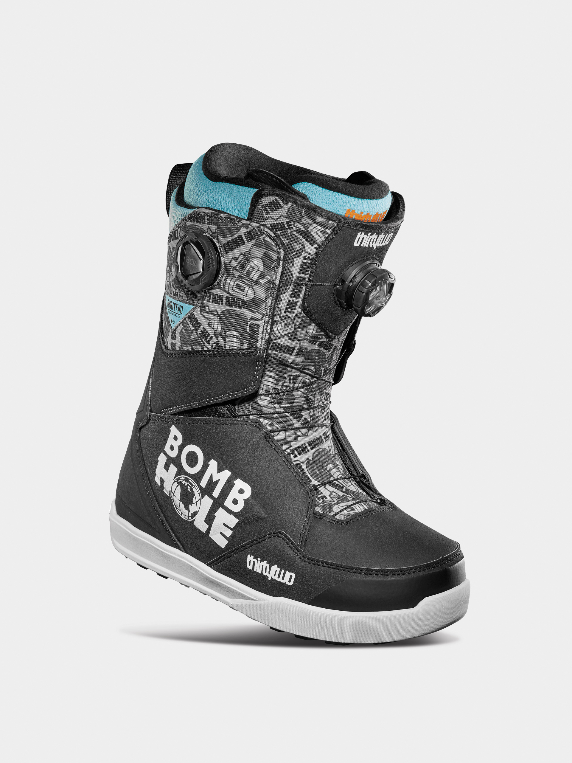 Męskie Buty snowboardowe ThirtyTwo Lashed Double Boa Bomb Hole (black/white)