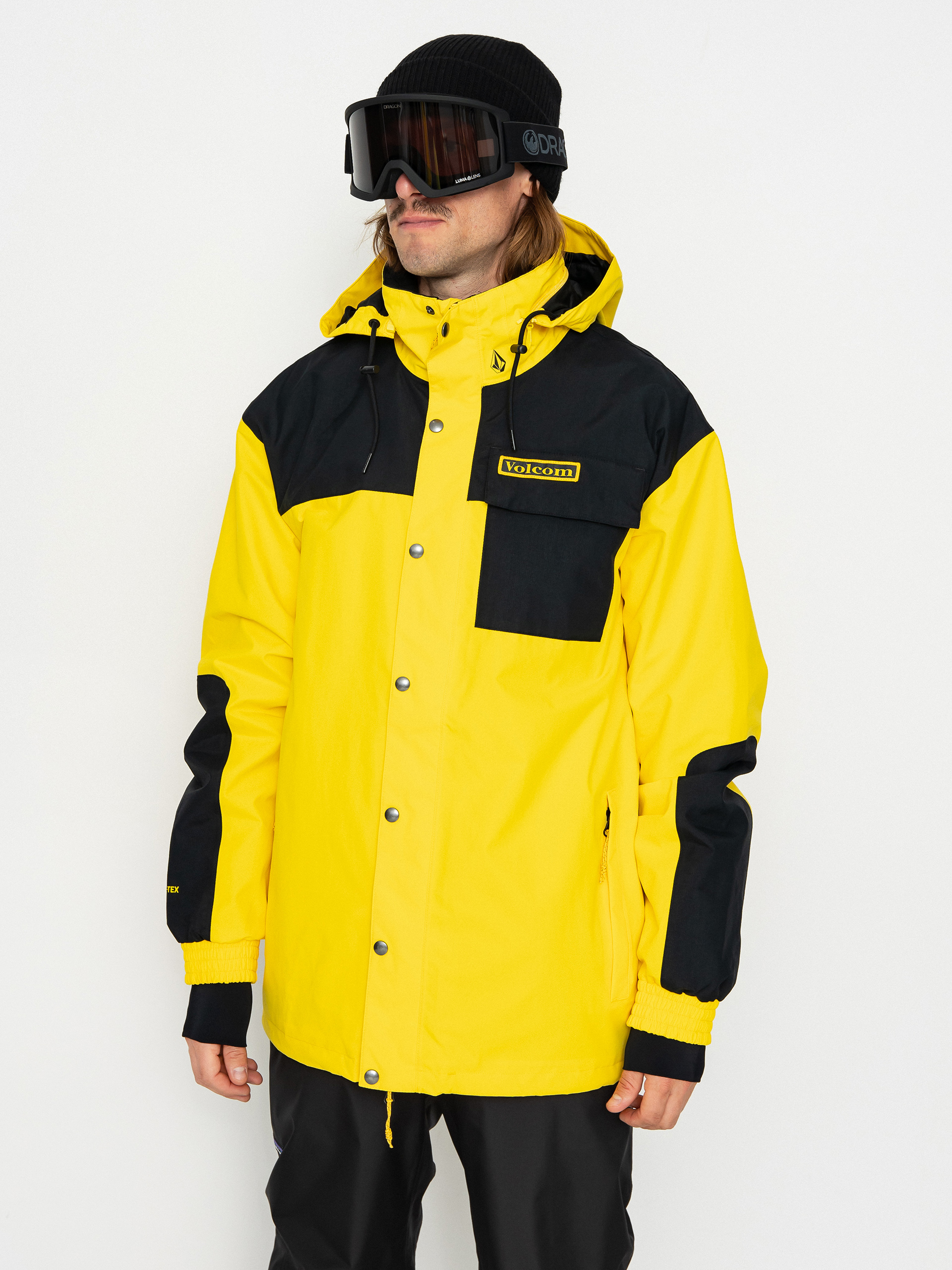 Kurtka snowboardowa Volcom Longo Gore Tex - żółty (bright