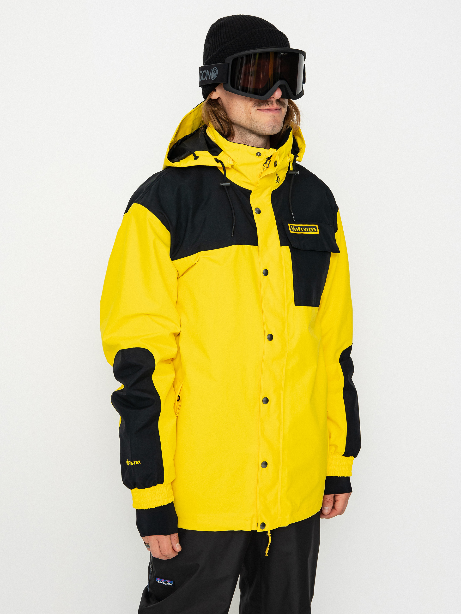 Kurtka snowboardowa Volcom Longo Gore Tex - żółty (bright