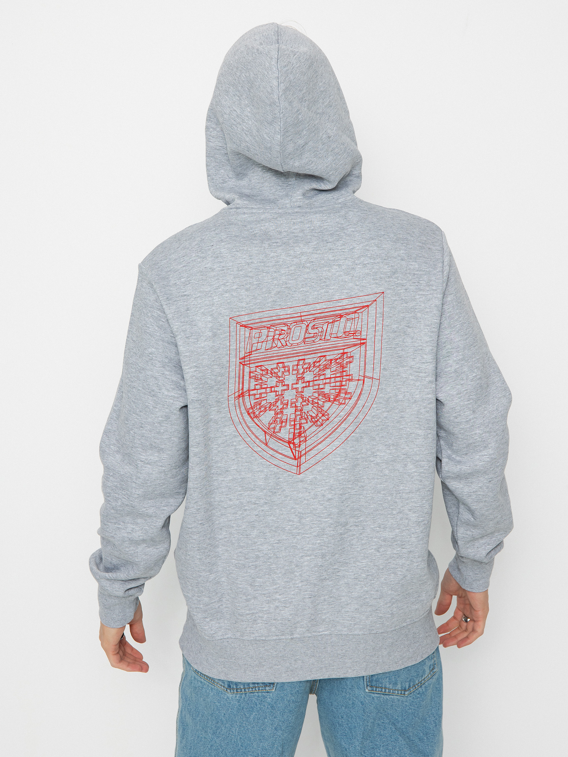 Bluza z kapturem Prosto Adloot HD (gray)