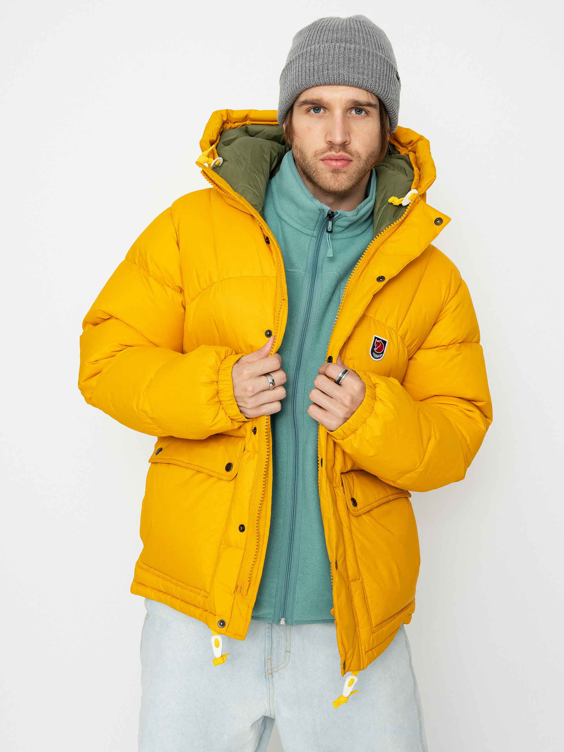 Kurtka Fjallraven Expedition Down Lite (mustard yellow/green)