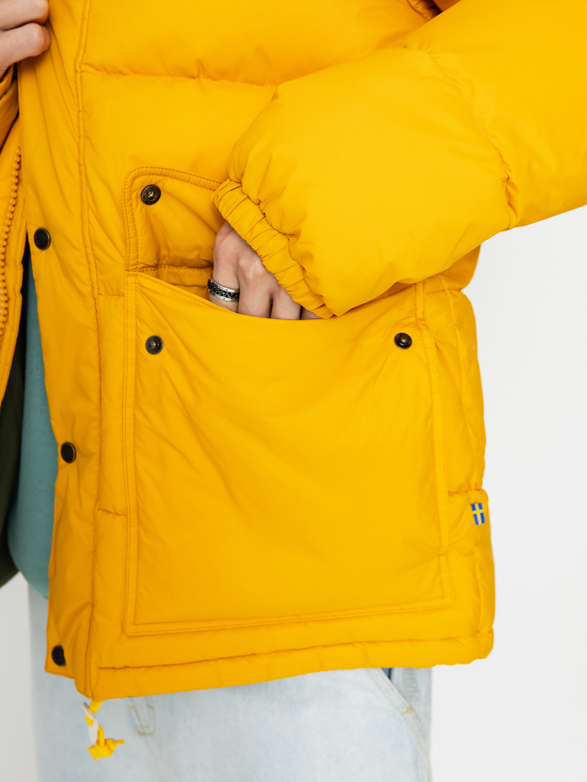 Kurtka Fjallraven Expedition Down Lite (mustard yellow/green)