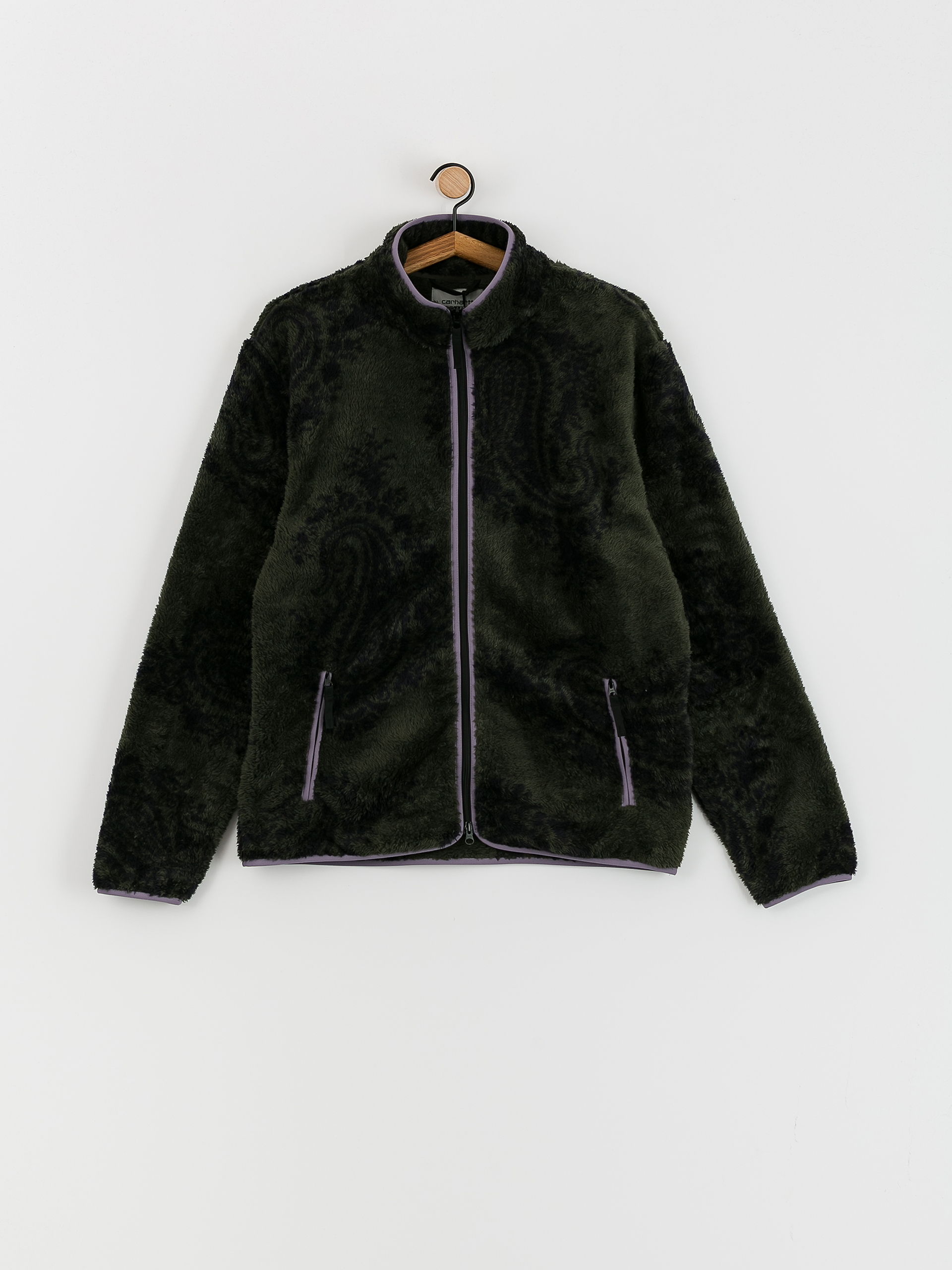 Męski Polar Carhartt WIP Jebson (paisley big print plant/glassy purple)