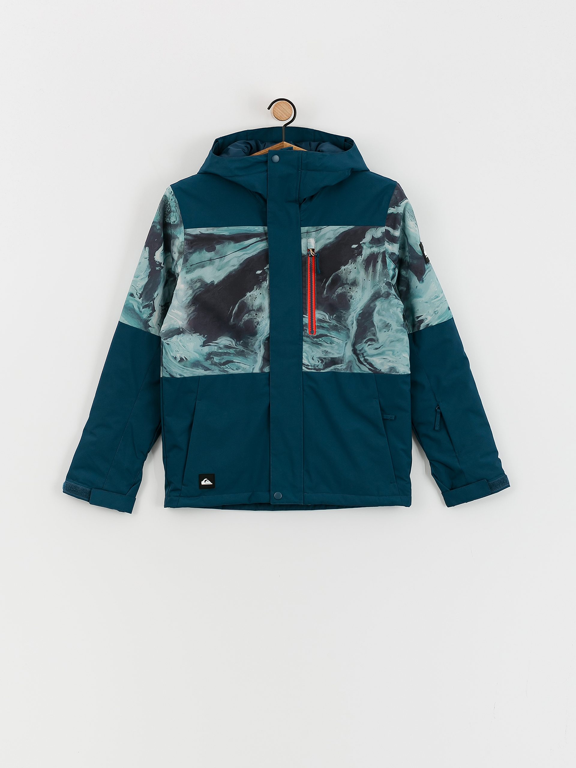 Kurtka snowboardowa Quiksilver Mission Printed Block JR (resin tint majolica blue)