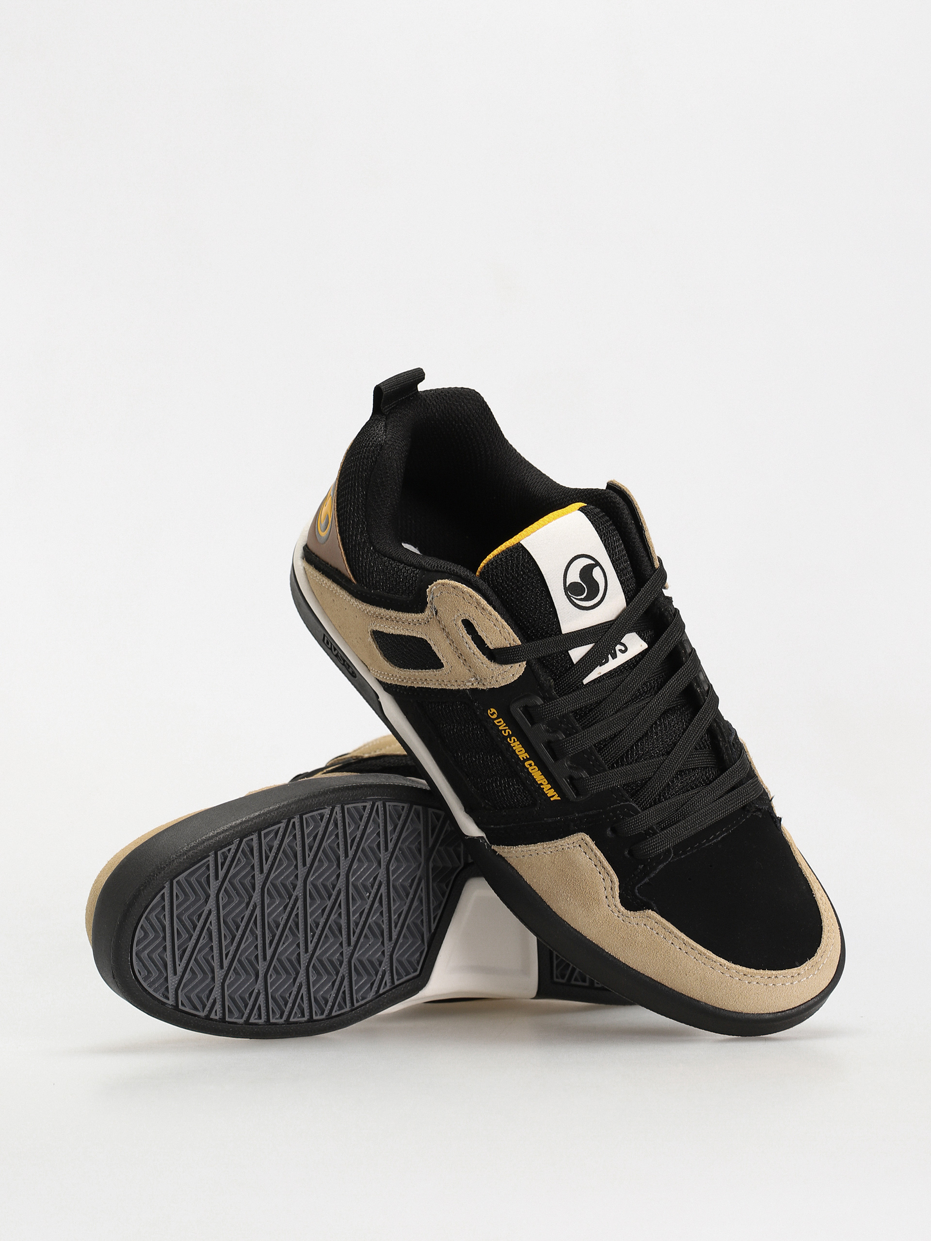 Buty DVS Comanche 2.0+ (black tan yellow suede)