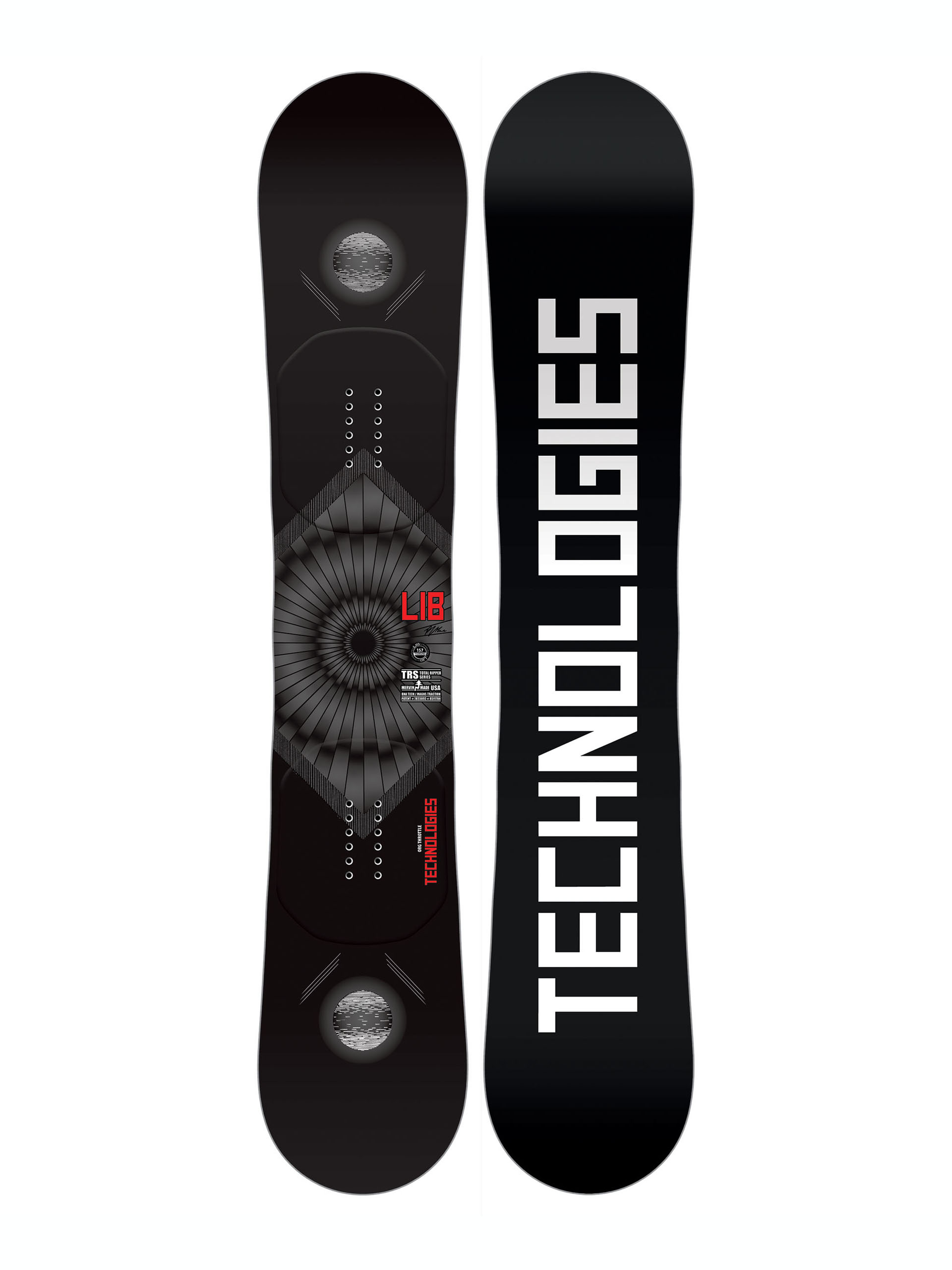 Deska snowboardowa Lib Tech Trs (black/white)