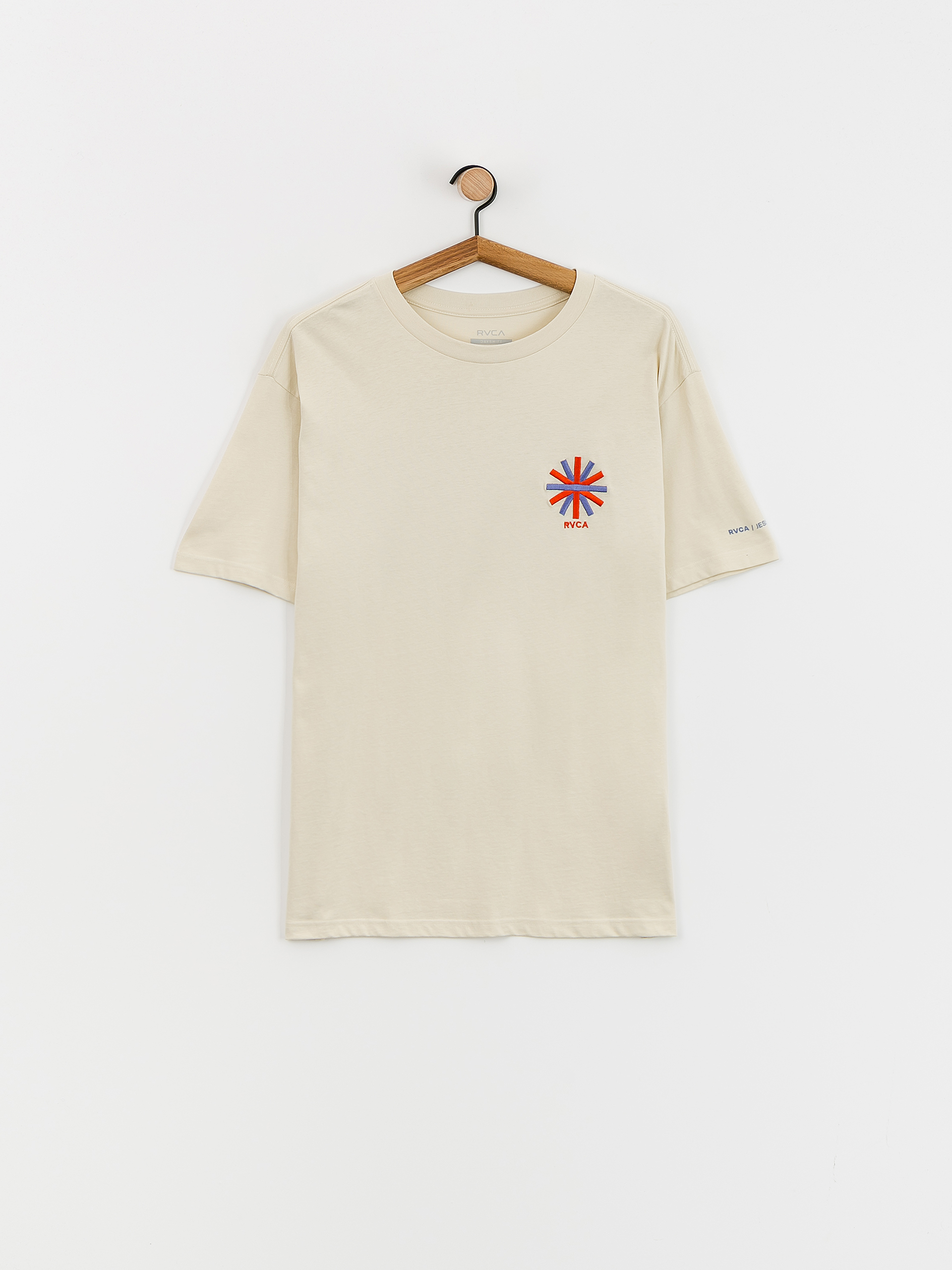 T-shirt RVCA Jesse Brown Asterisk (silver bleach)