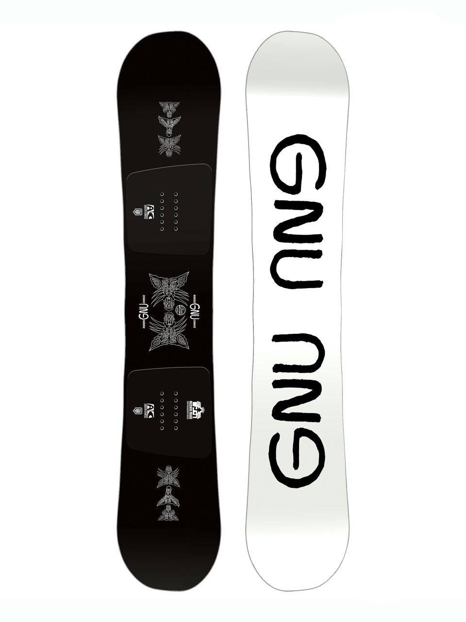 Męska Deska snowboardowa Gnu Riders Choice (white/black)