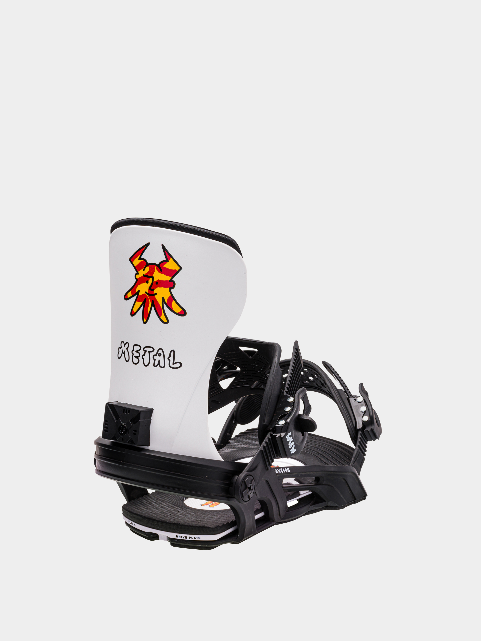 Męskie Wiązania snowboardowe Bent Metal Axtion (black/white)