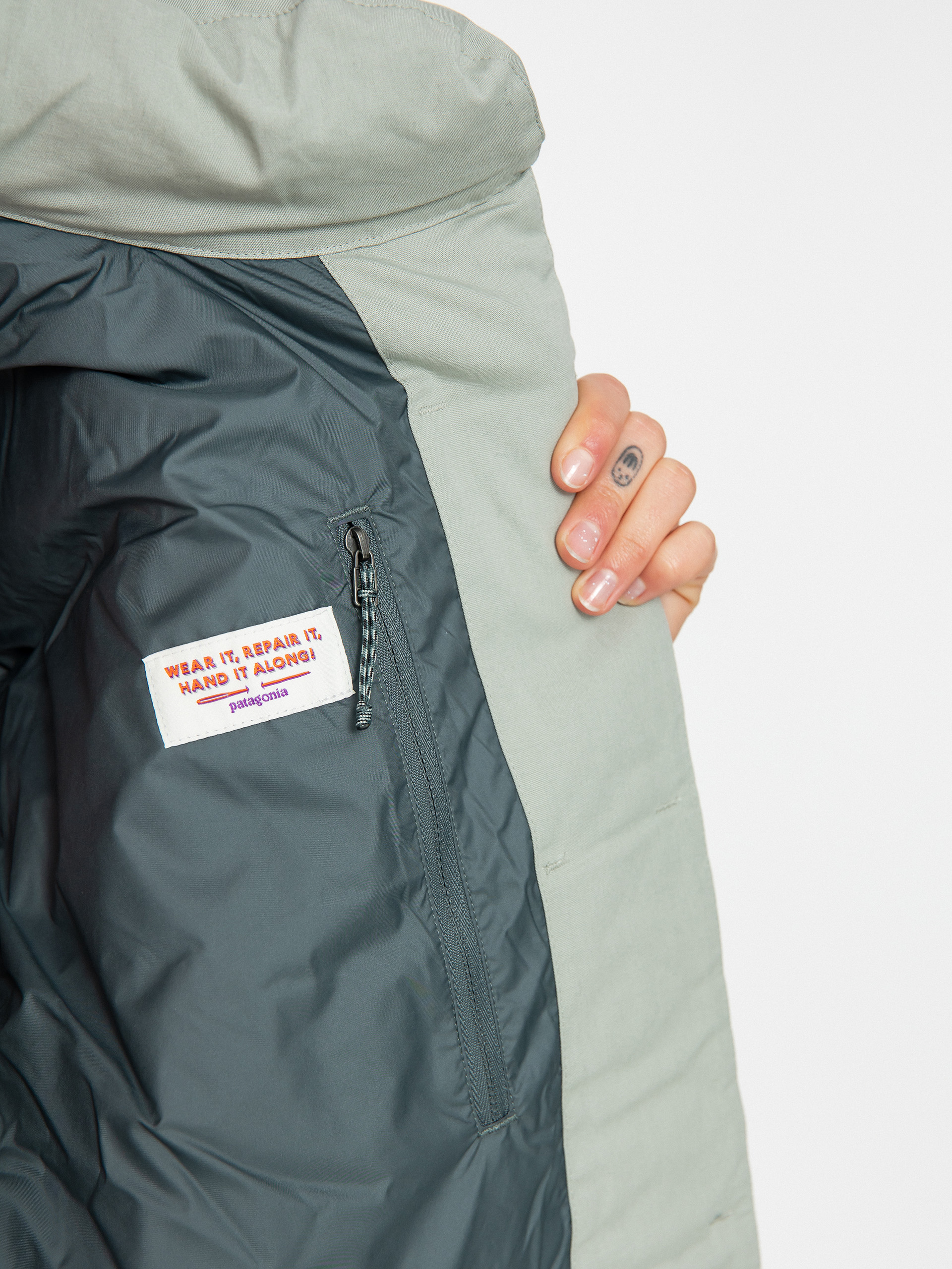 Kurtka Patagonia Cotton Down Parka Wmn (sleet green)
