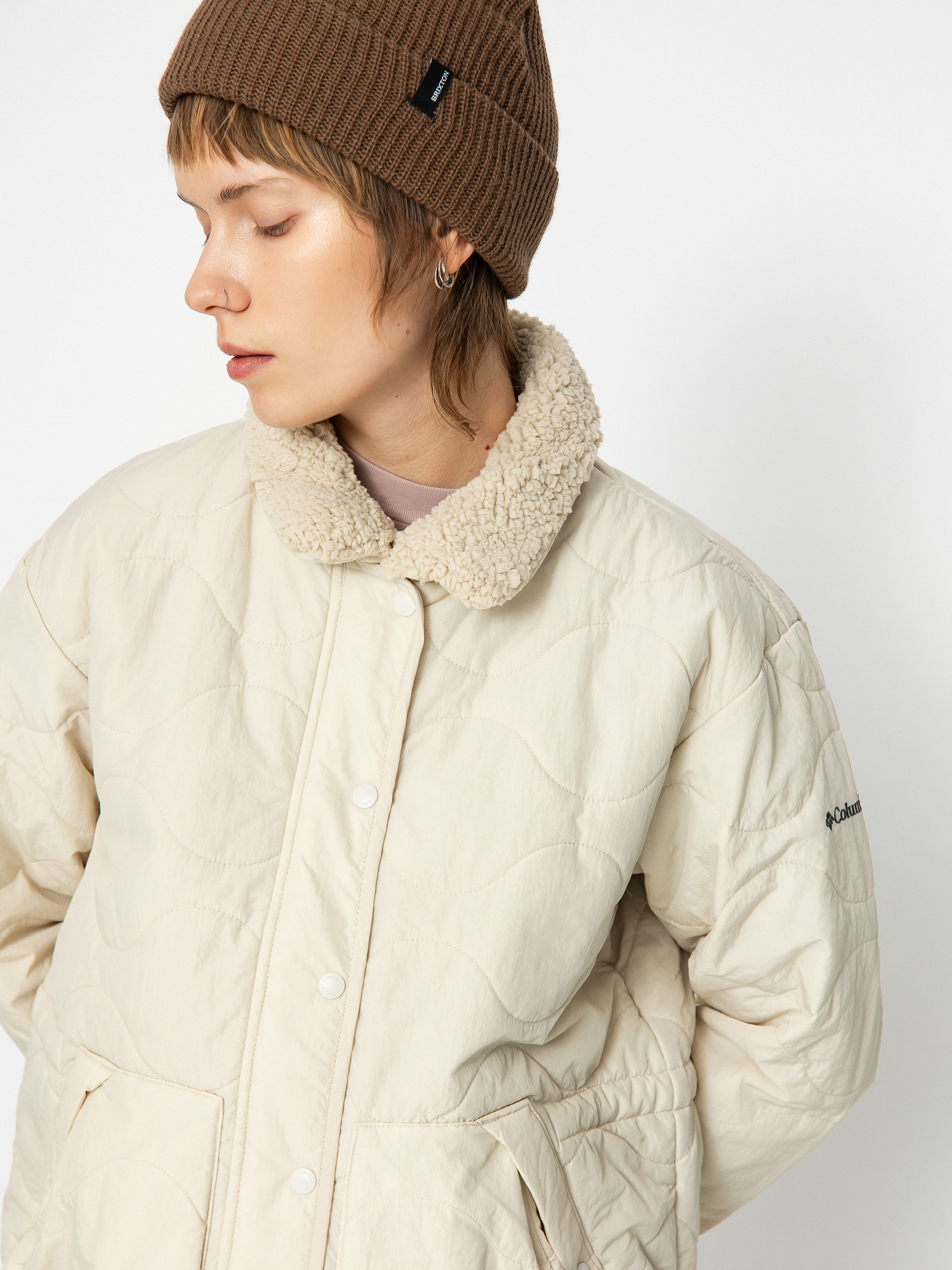 Kurtka Columbia Birchwood Quilted Wmn (dark stone)